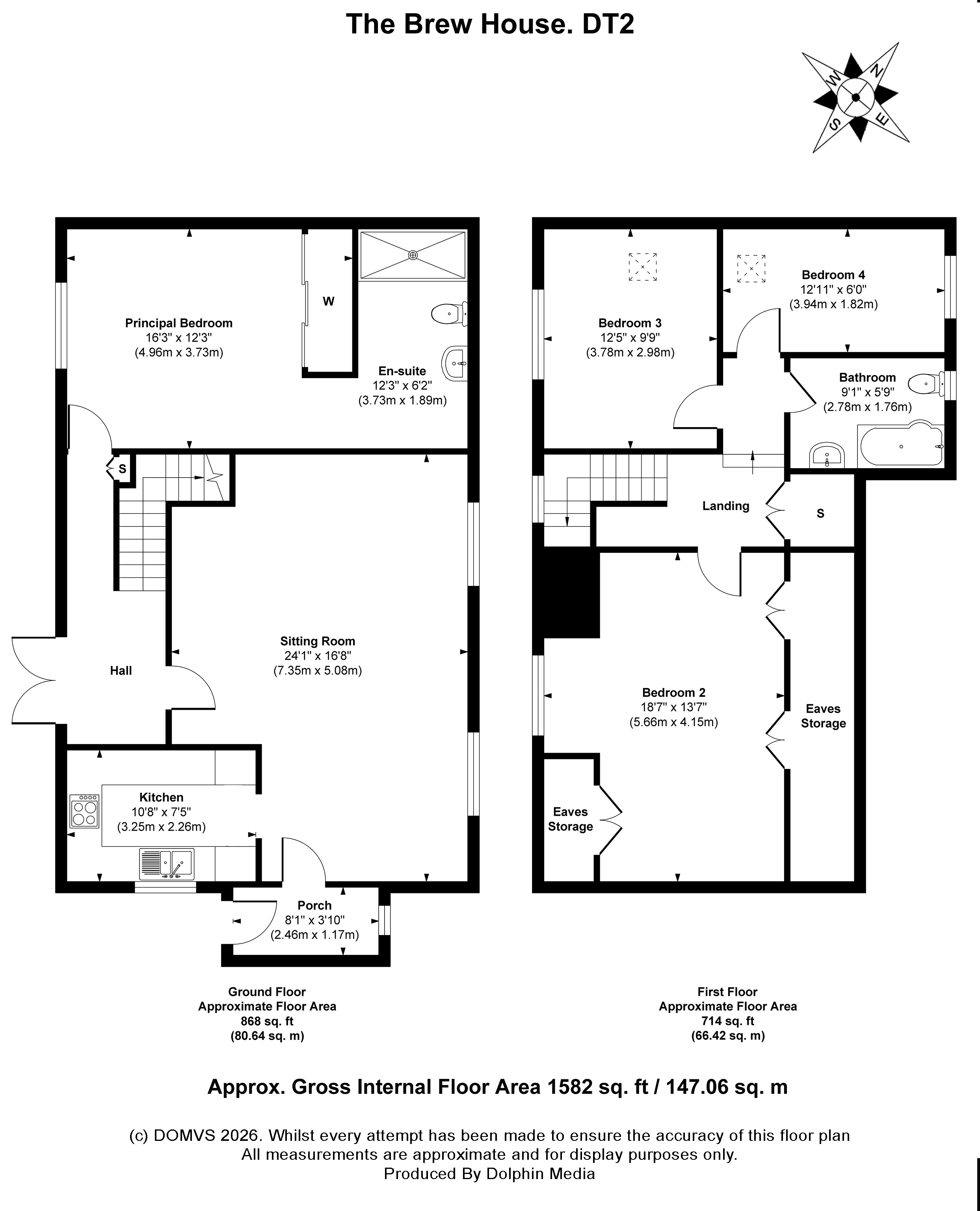 Floorplan for Winterborne Abbas, Dorchester, Dorset