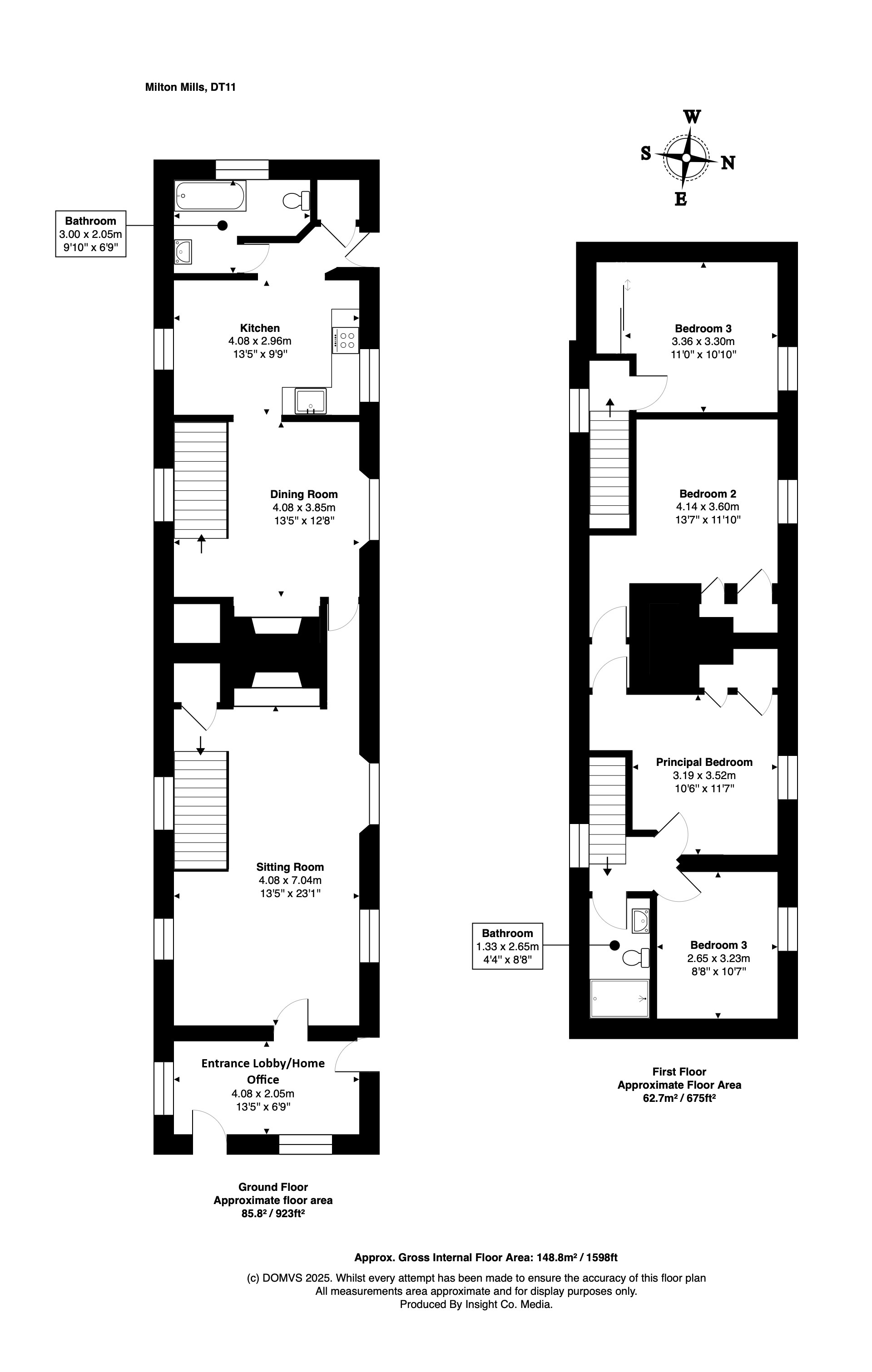 Floorplan for Milton Abbas, Blandford Forum, Dorset