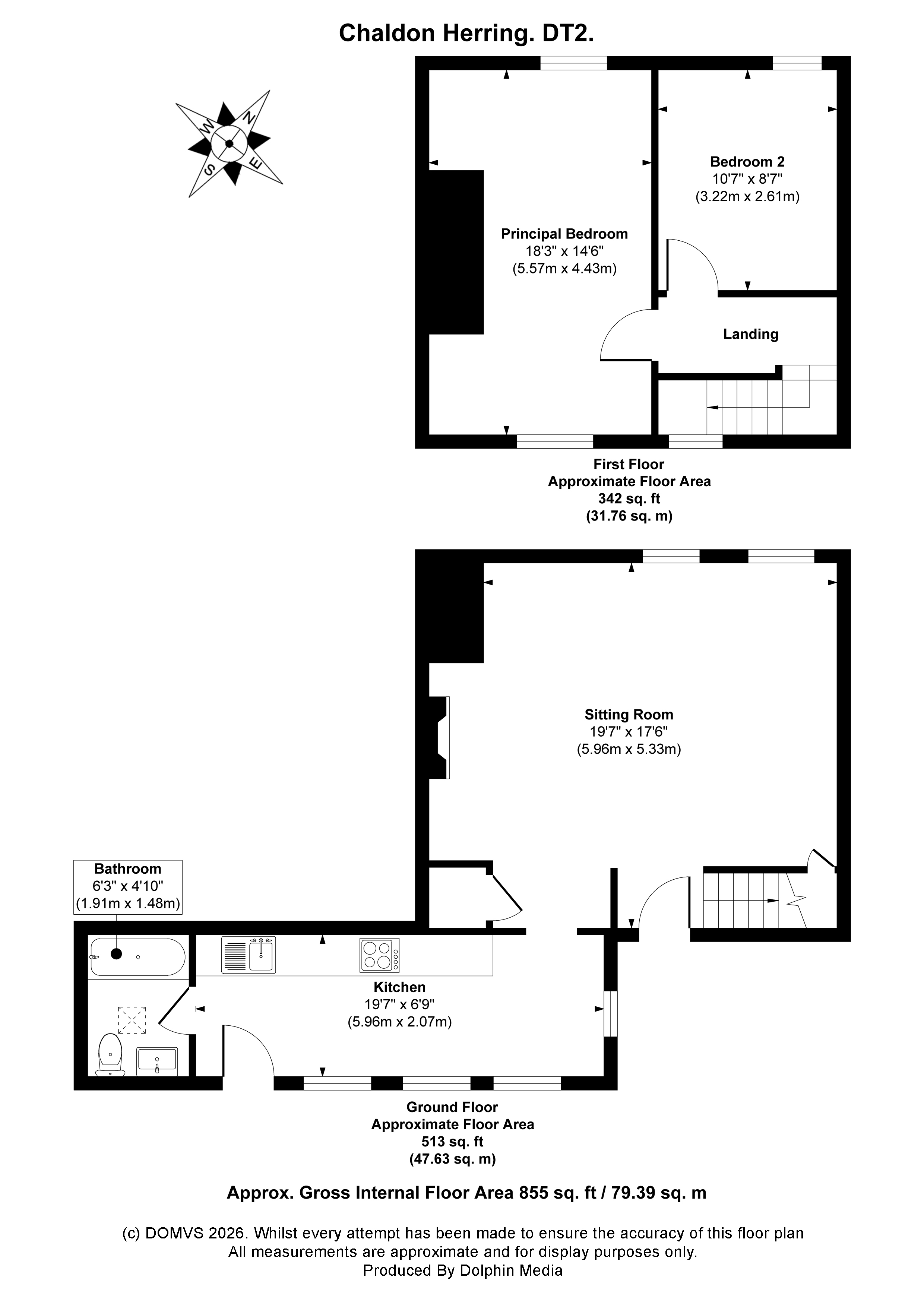 Floorplan for East Chaldon, Dorchester, Dorset