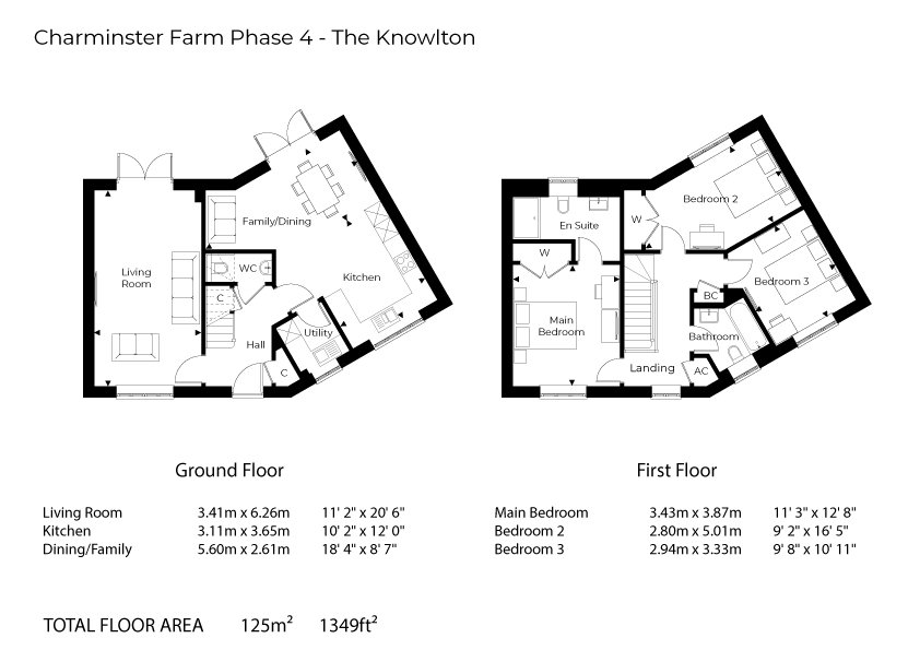 Floorplan for Charminster Farm, Dorchester, Dorset