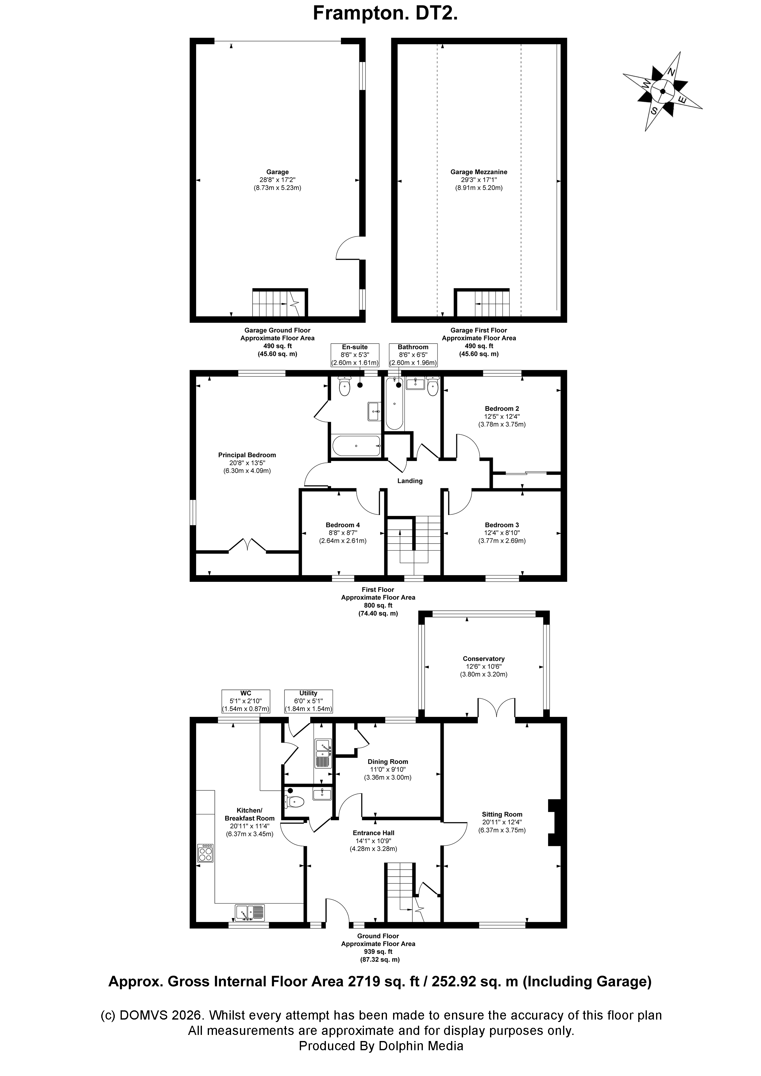 Floorplan for Southover, Frampton, Dorset