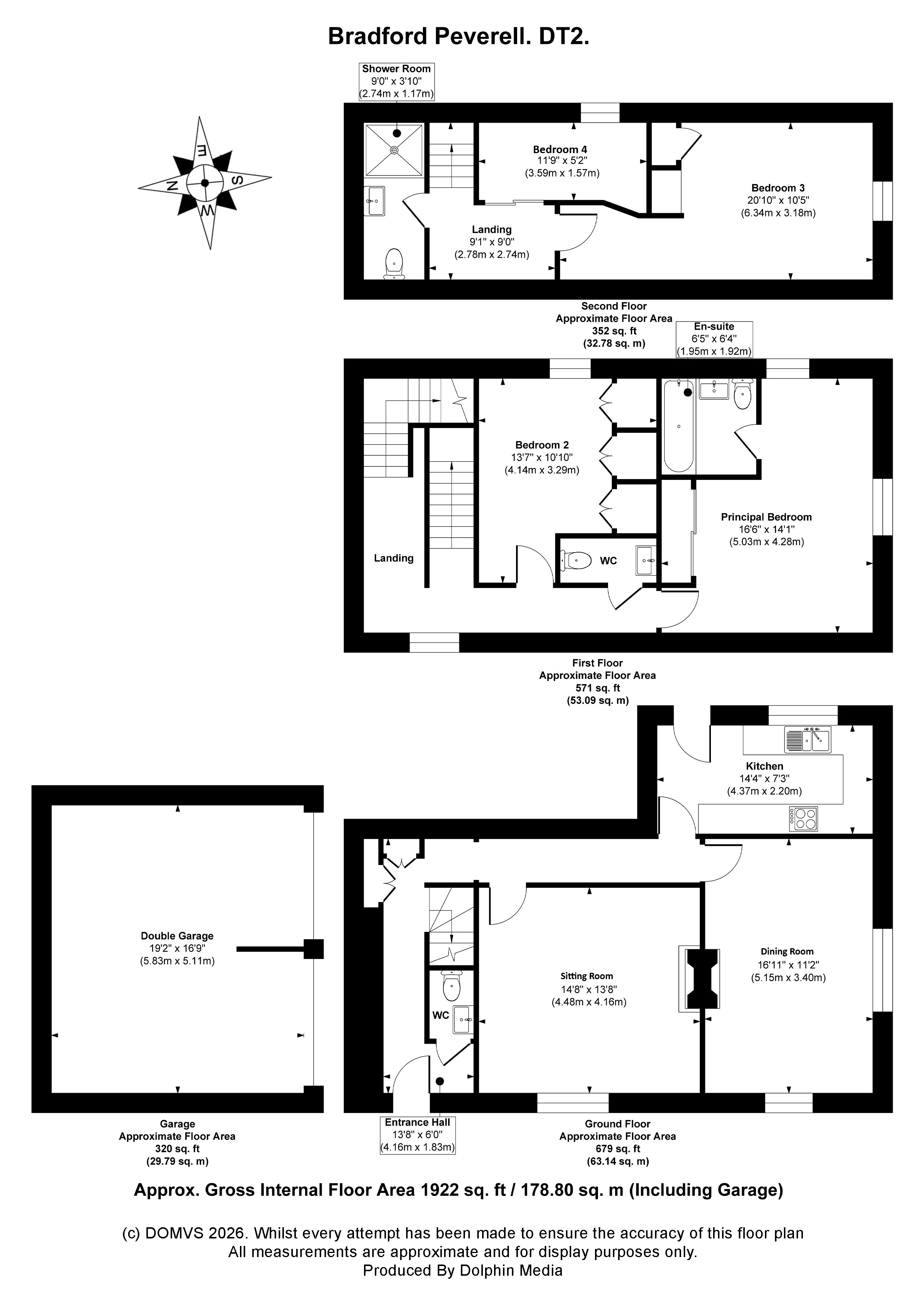 Floorplan for Bradford Peverell, Dorset