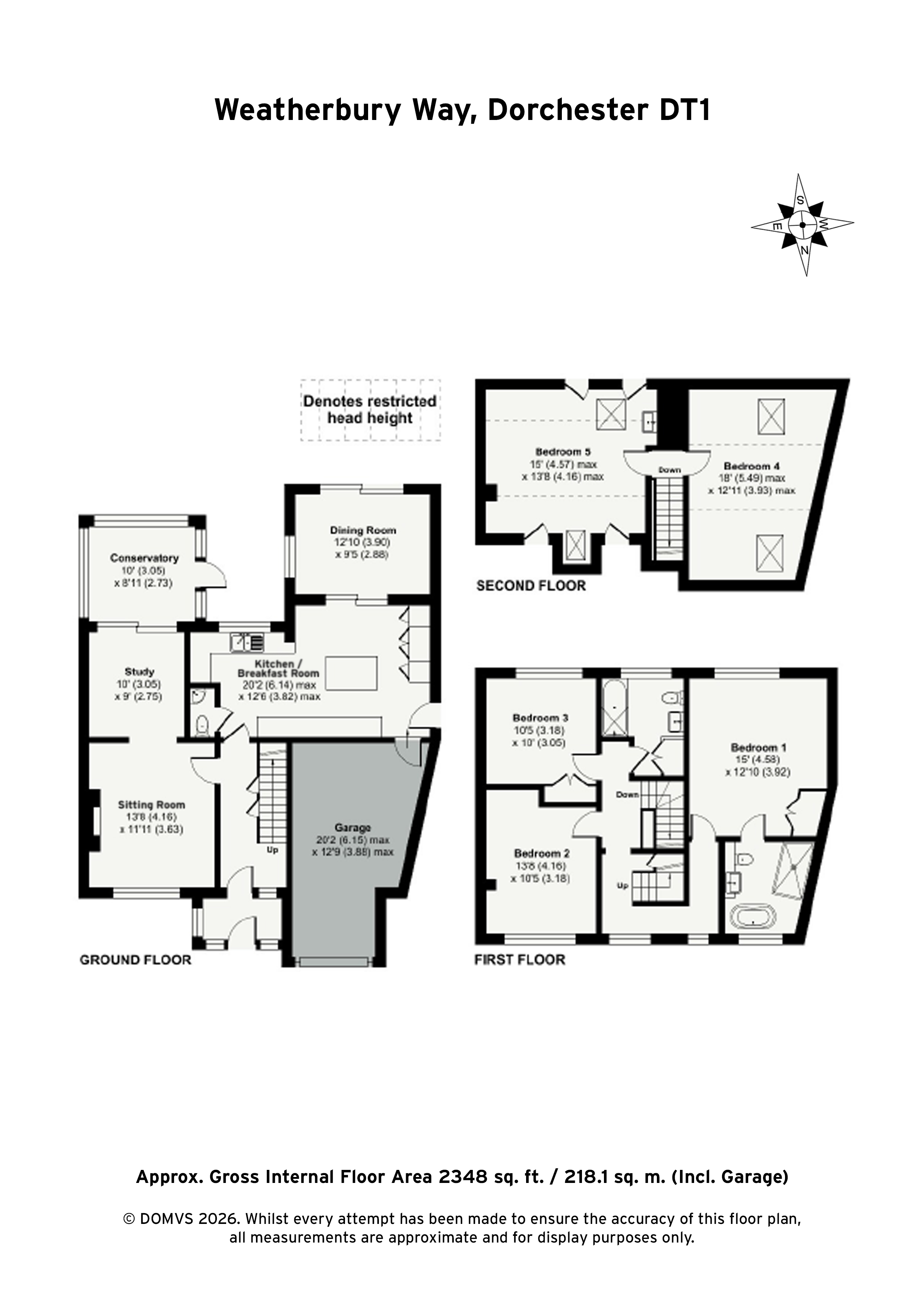 Floorplan for Dorchester, Dorset