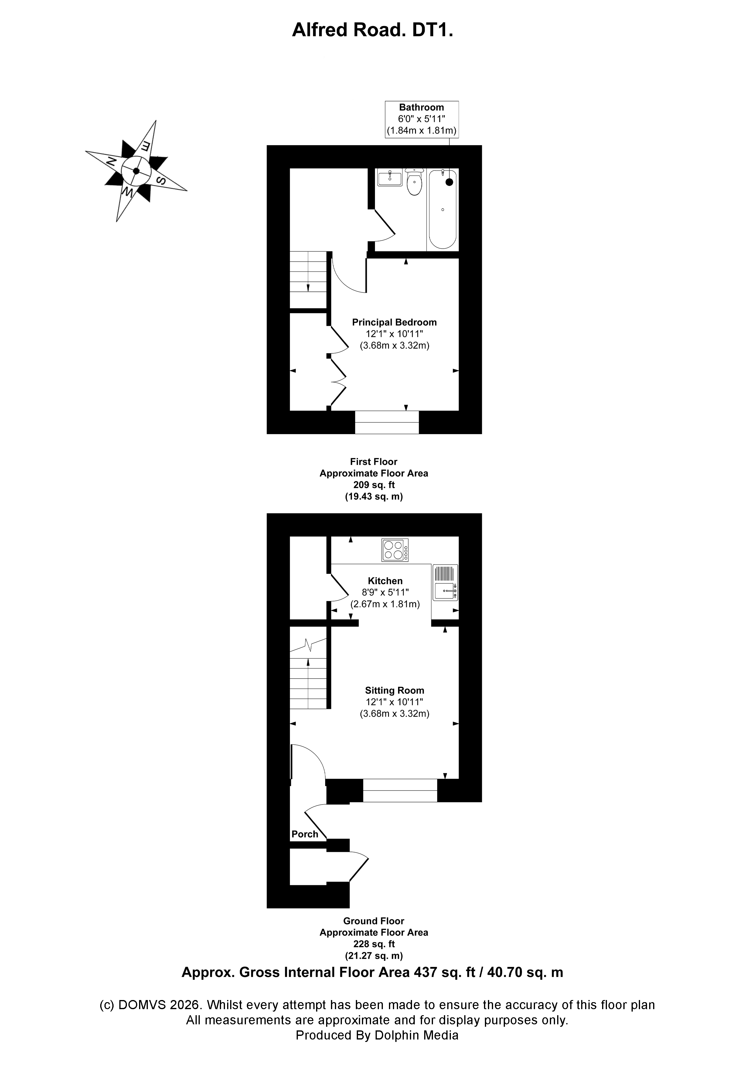 Floorplan for Dorchester, Dorset