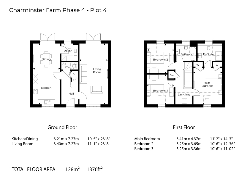 Floorplan for Charminster, Dorchester
