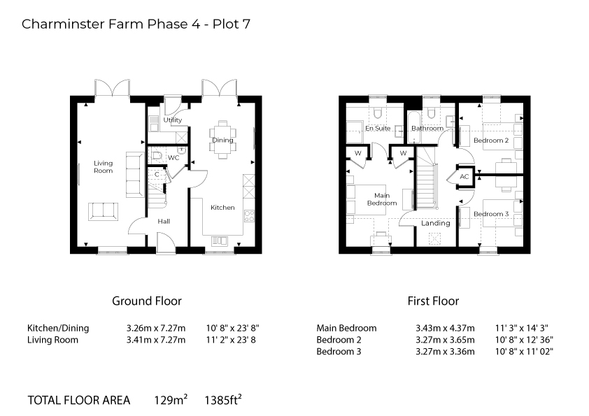 Floorplan for Charminster, Dorchester