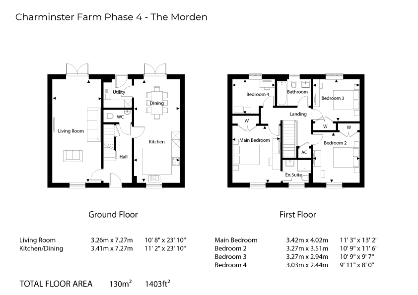Floorplan for Charminster, Dorchester