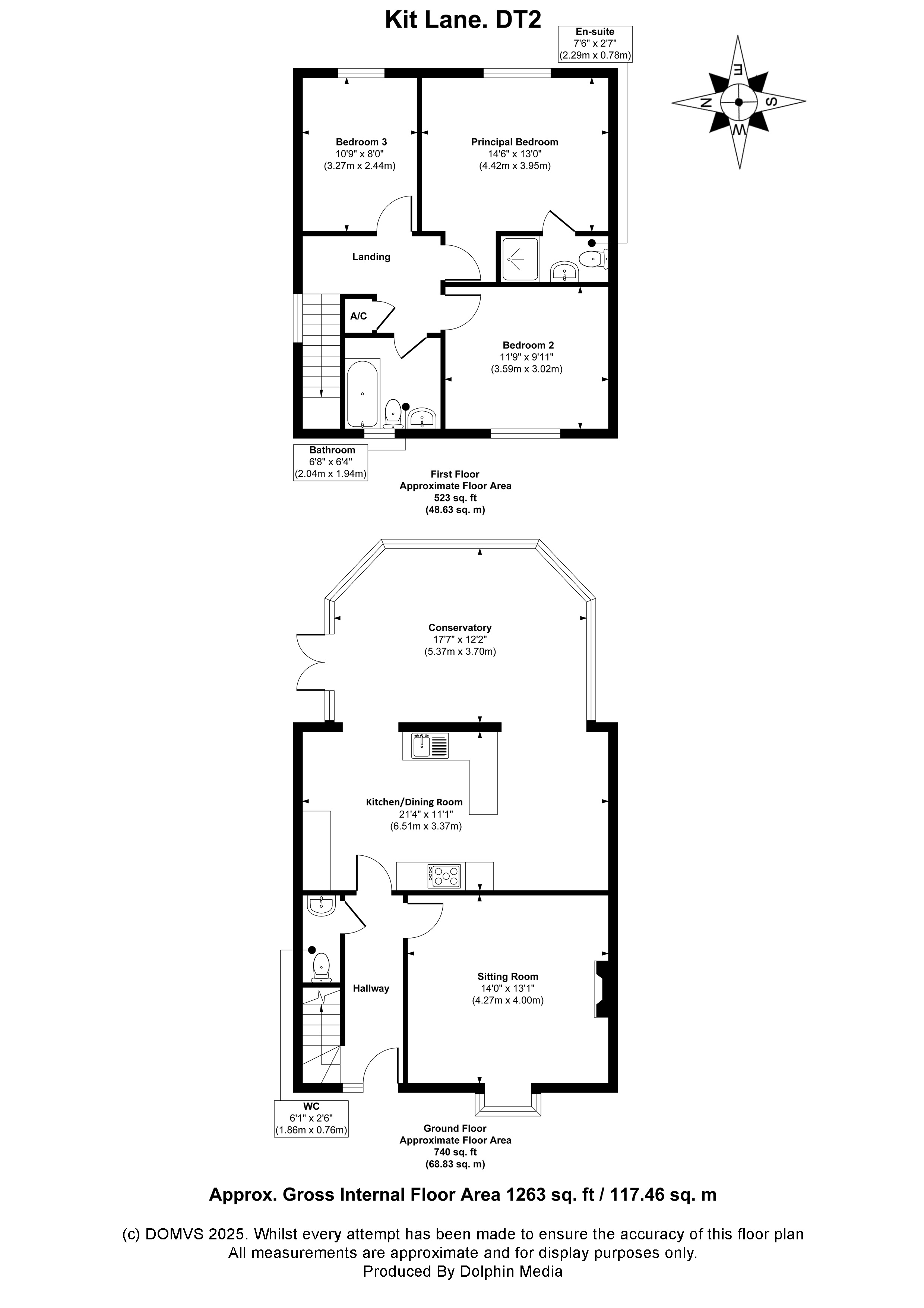 Floorplan for Owermoigne, Dorset