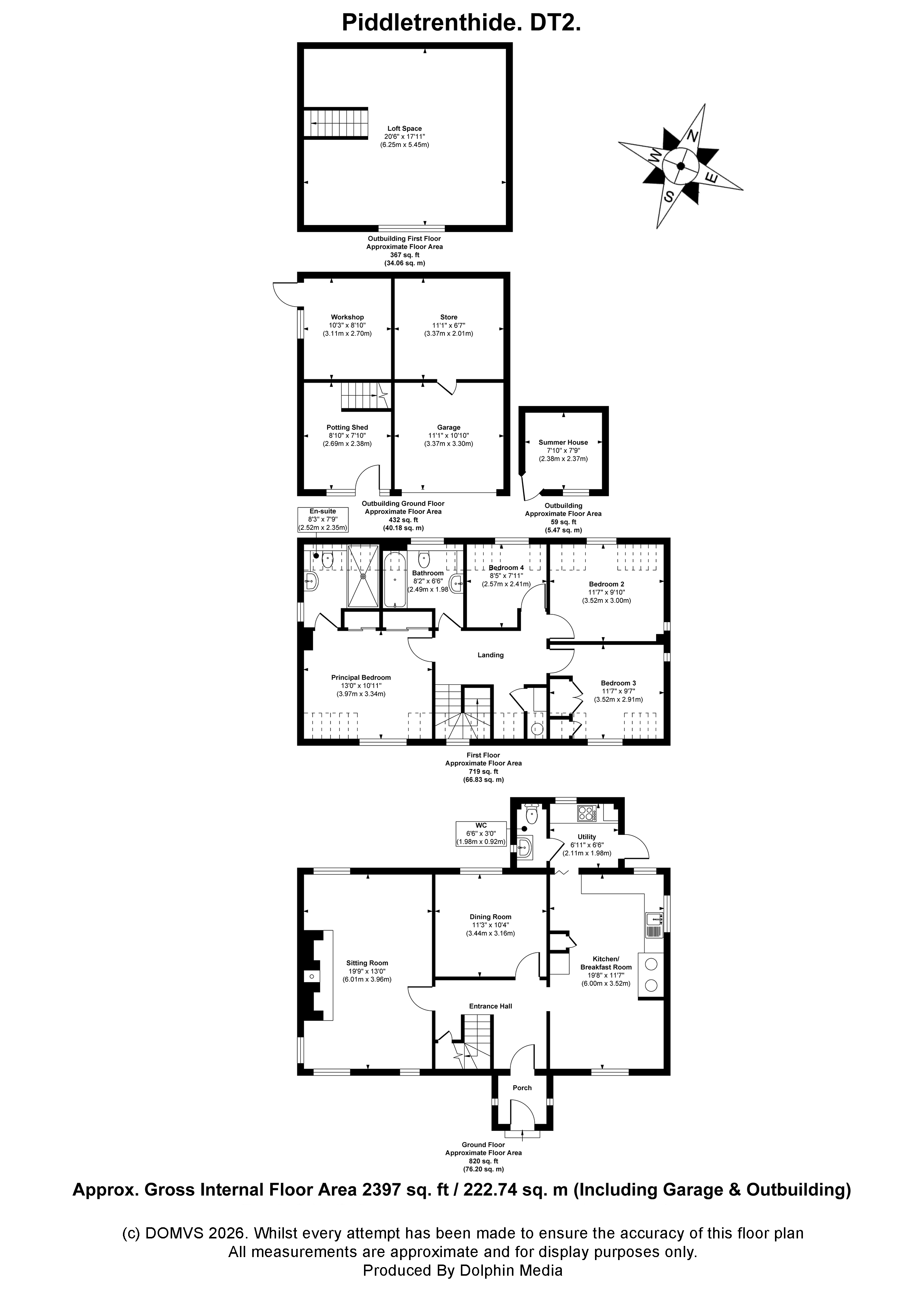 Floorplan for Piddletrenthide, Dorchester, Dorset