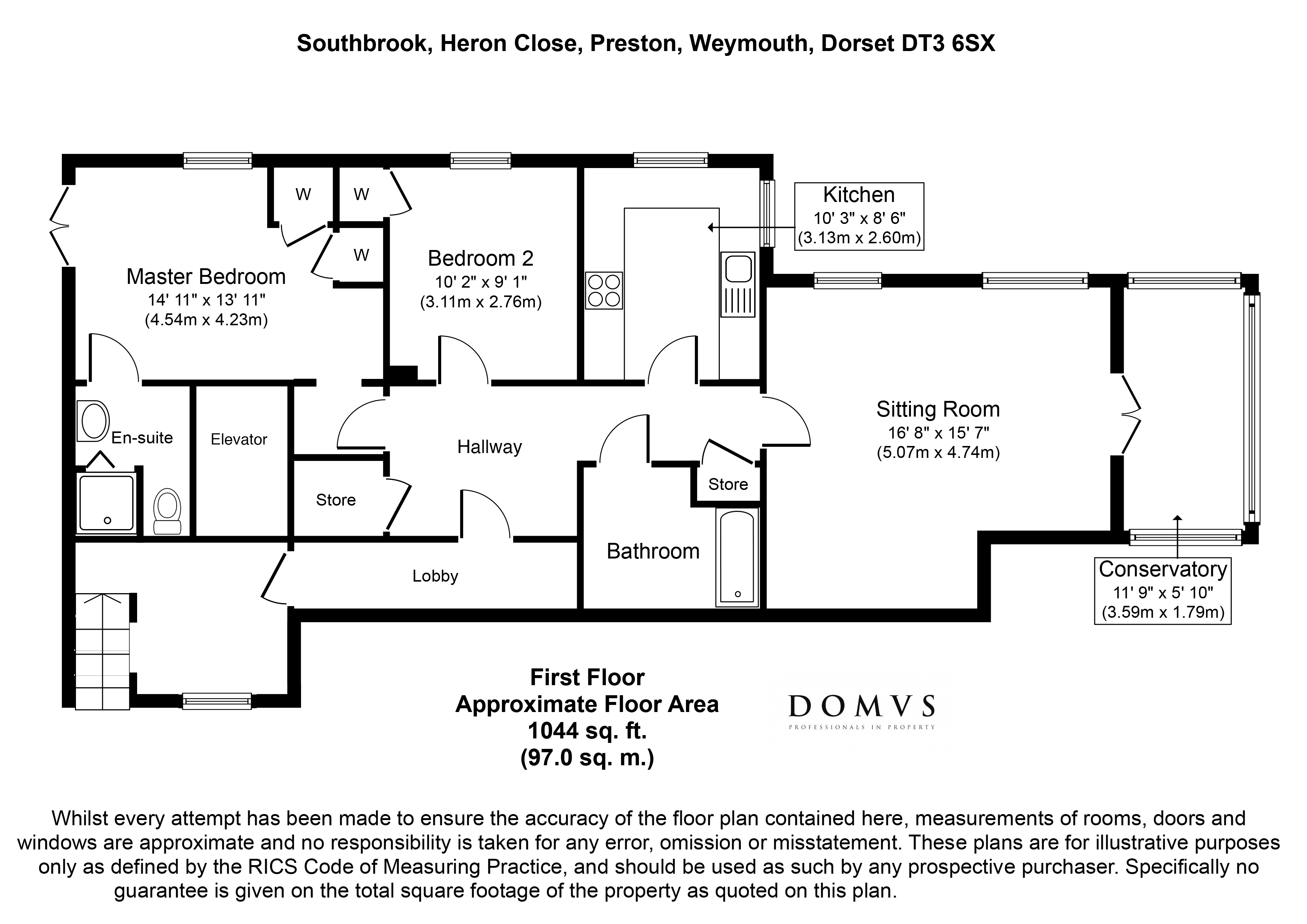 Floorplan for Heron Close, 1 Heron Close, Preston