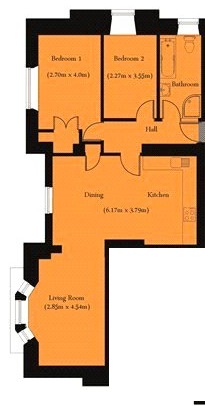 Floorplan for Dorchester, Dorset