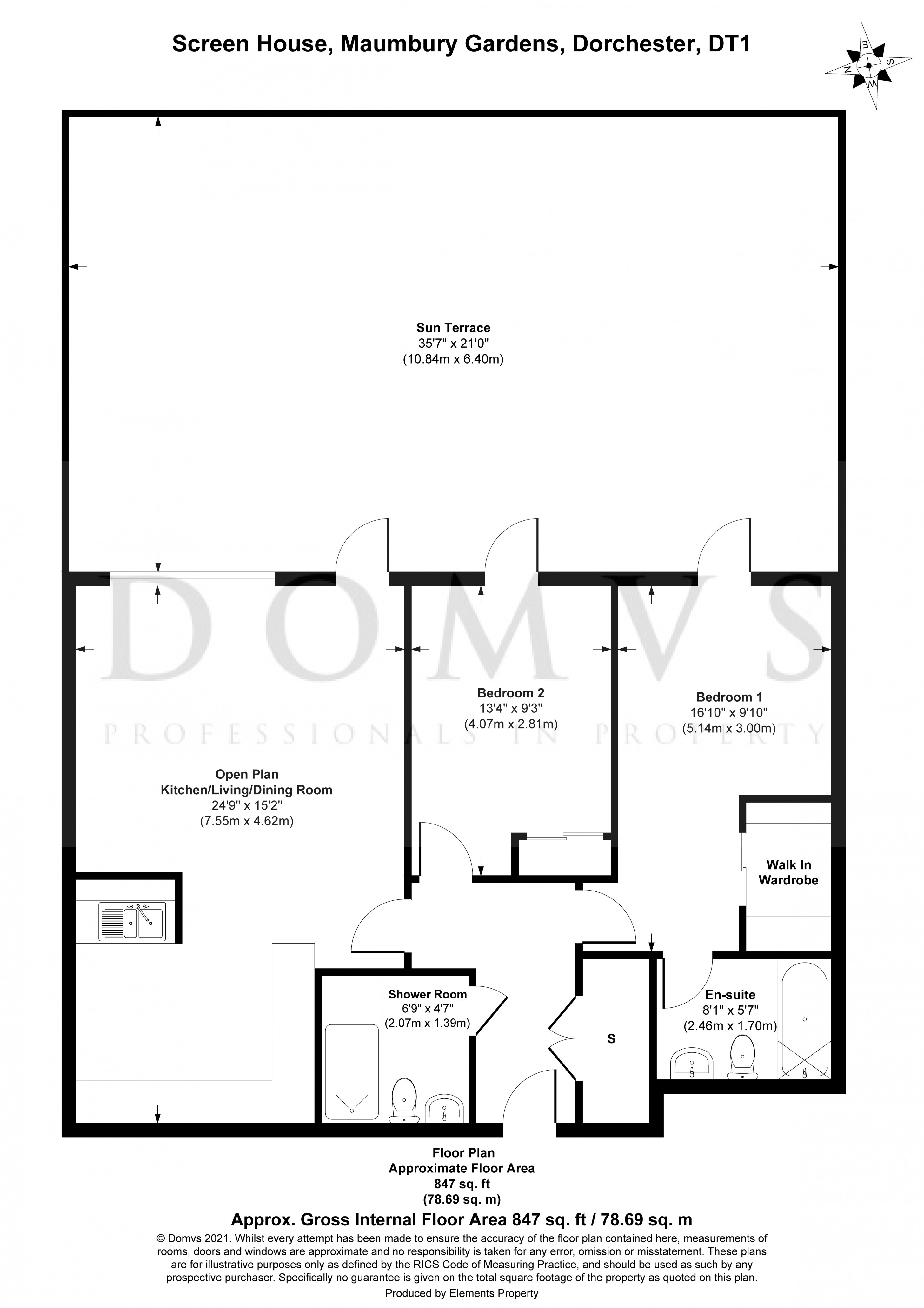 Floorplan for Brewery Square, Dorchester