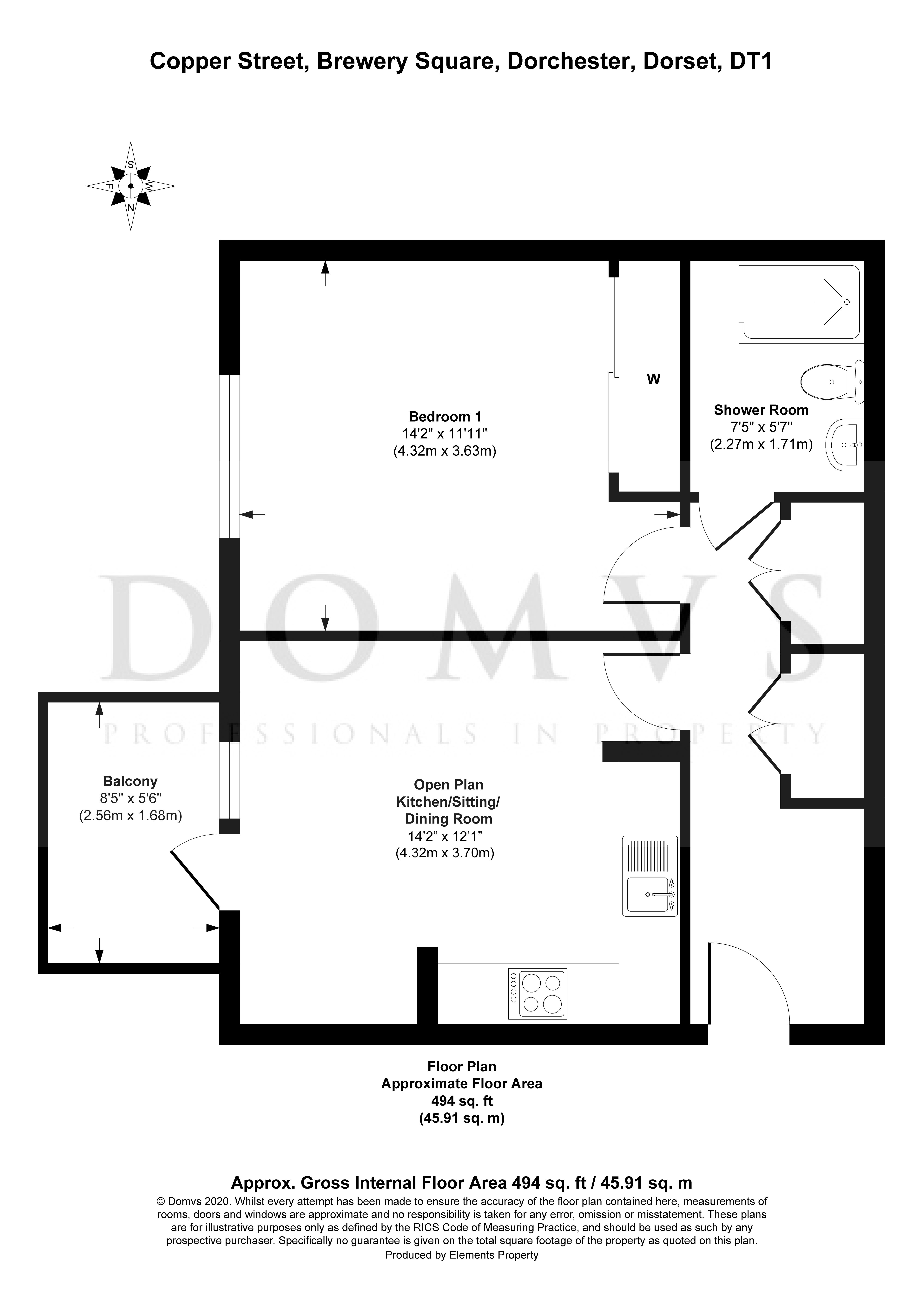 Floorplan for Dorchester, Dorset