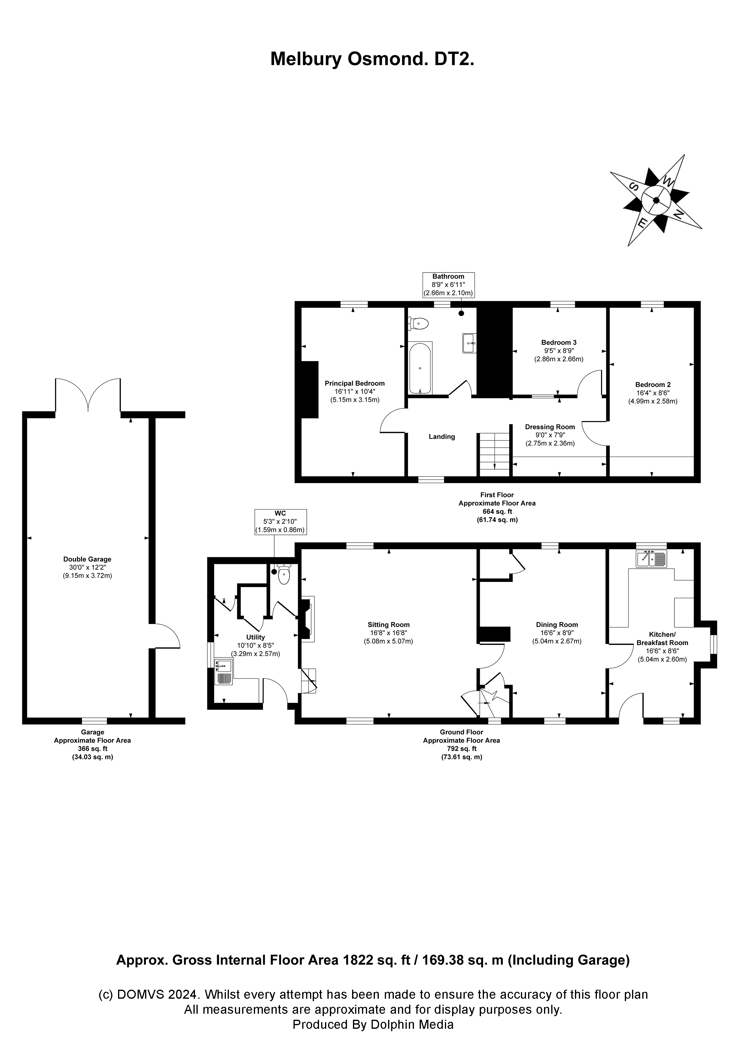 Floorplan for Melbury Osmond, Dorchester, Dorset