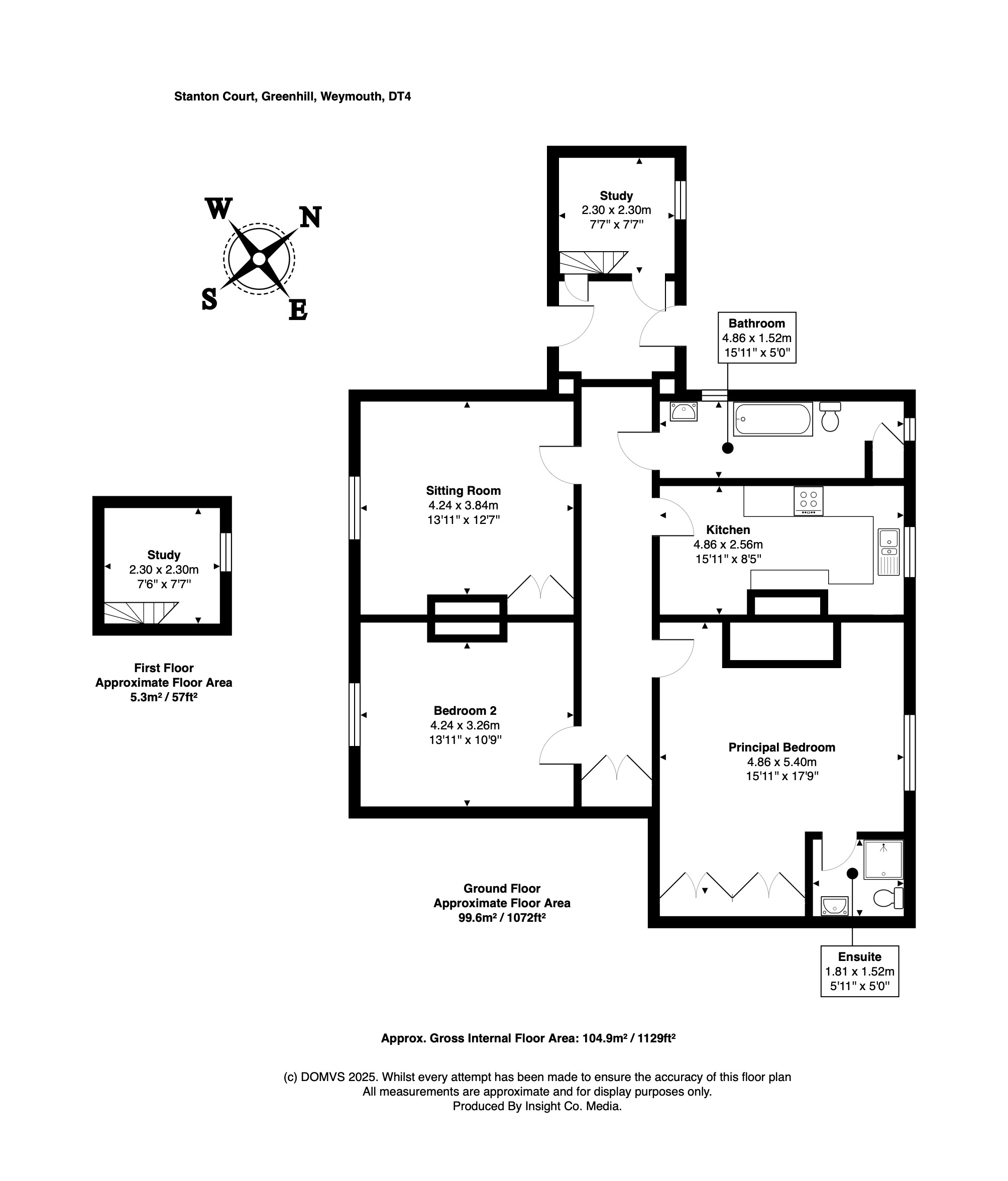 Floorplan for Weymouth, Dorset