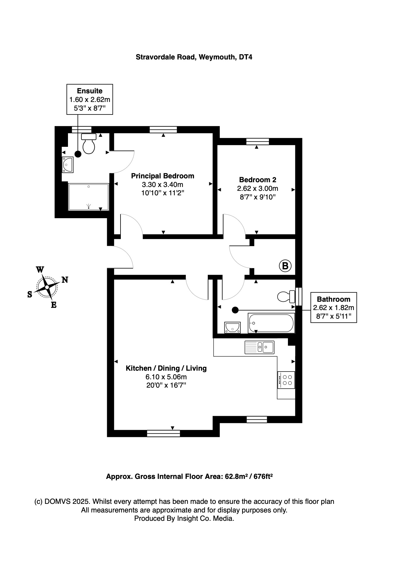 Floorplan for Weymouth, Dorset