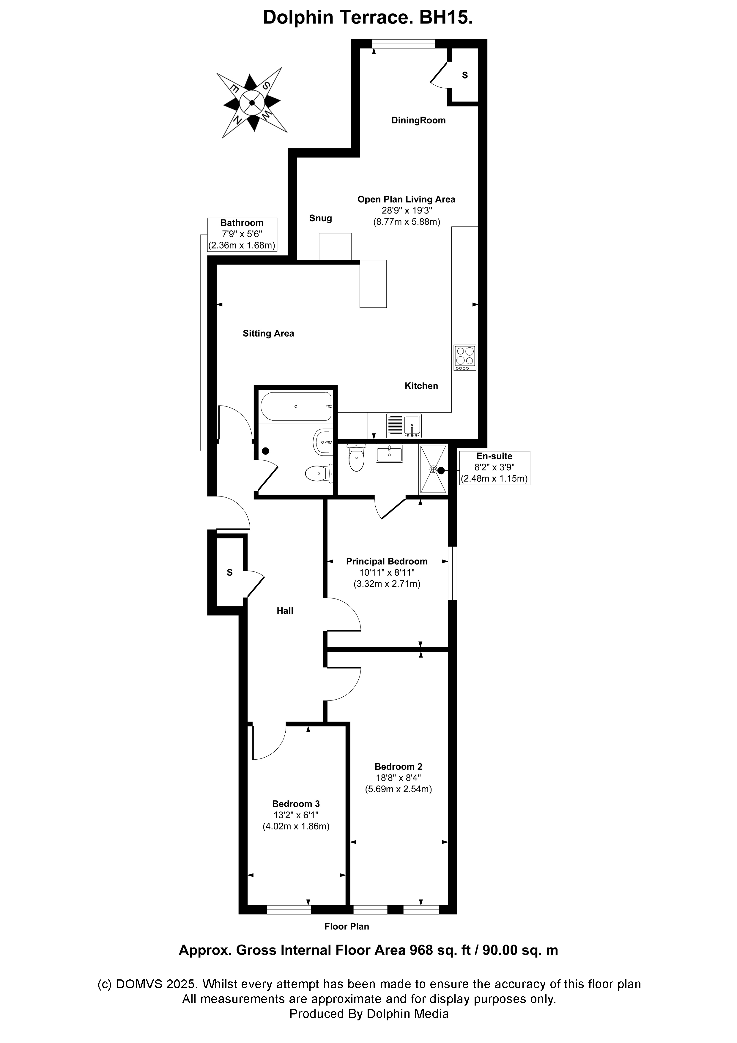 Floorplan for Poole, Dorset