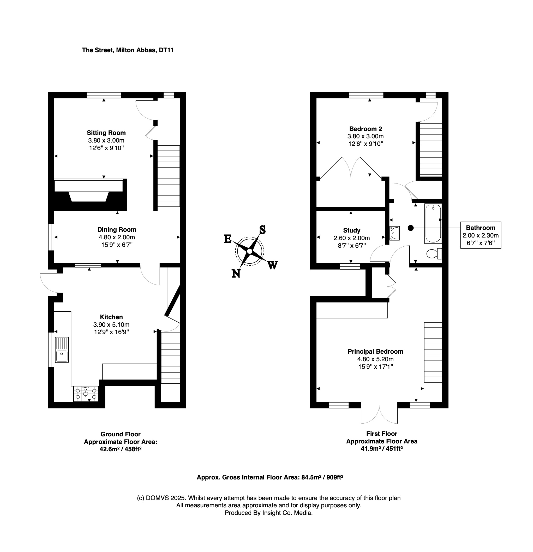 Floorplan for Milton Abbas, Blandford Forum, Dorset