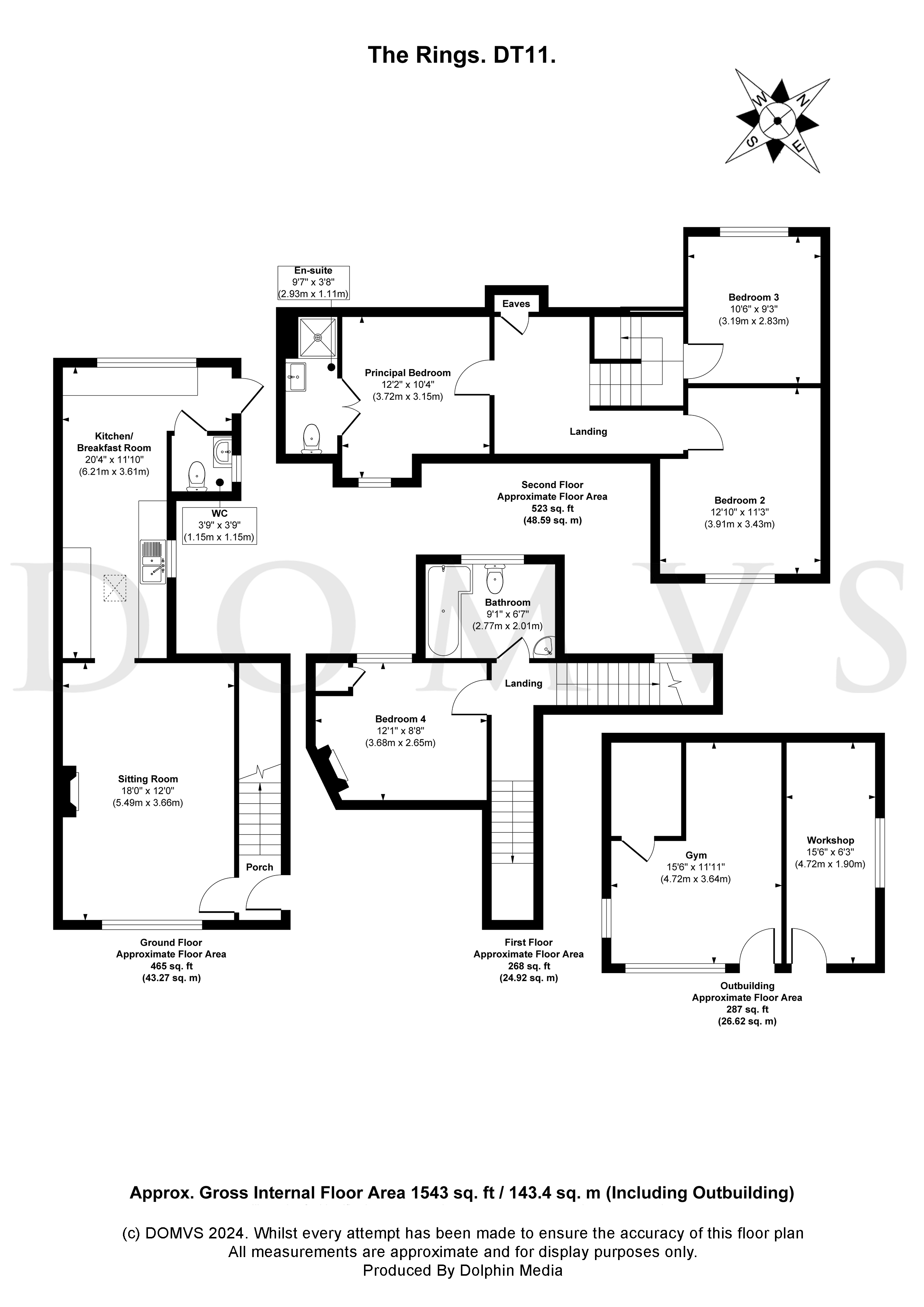 Floorplan for Milborne St. Andrew, Dorset