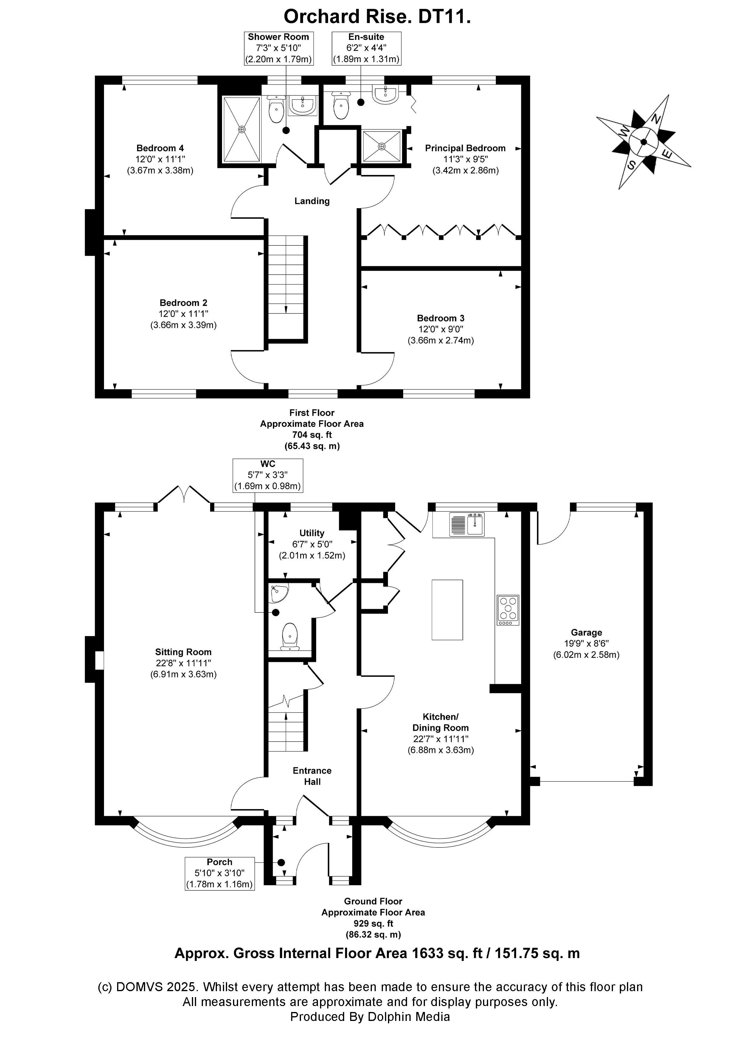 Floorplan for Milborne St Andrew, Blandford Forum, Dorset