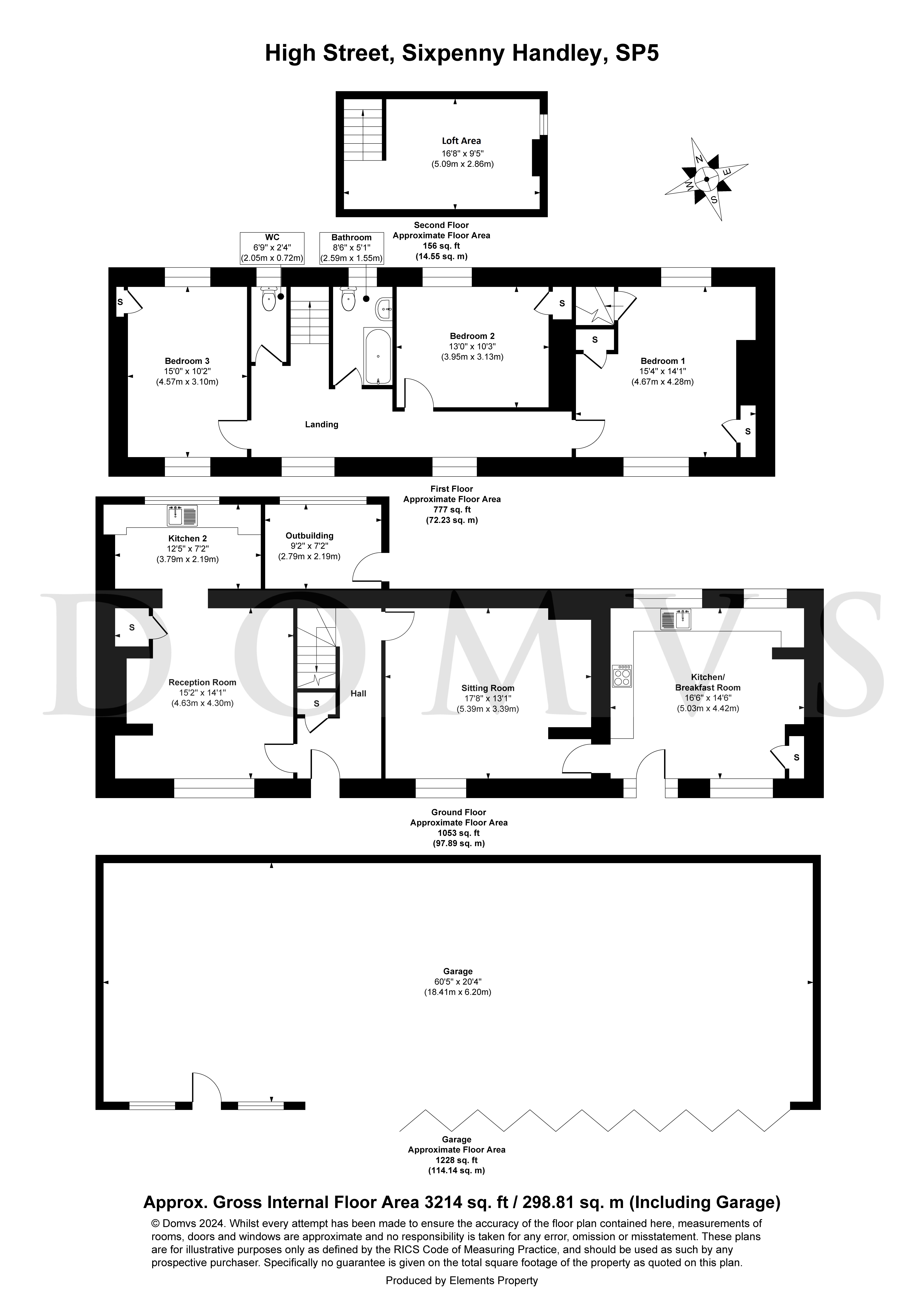 Floorplan for Sixpenny Handley, Salisbury