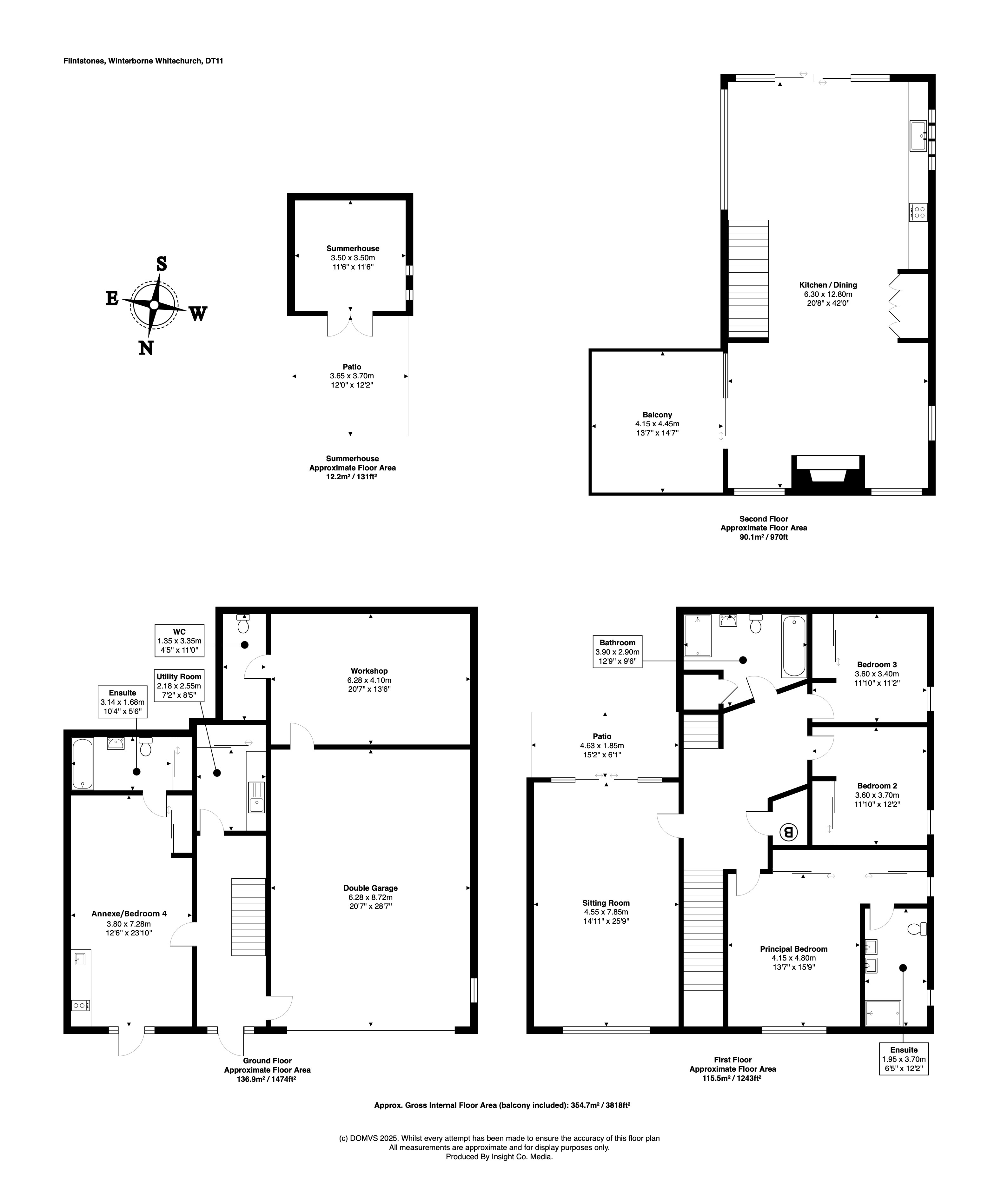 Floorplan for Winterborne Whitechurch, Blandford Forum, Dorset
