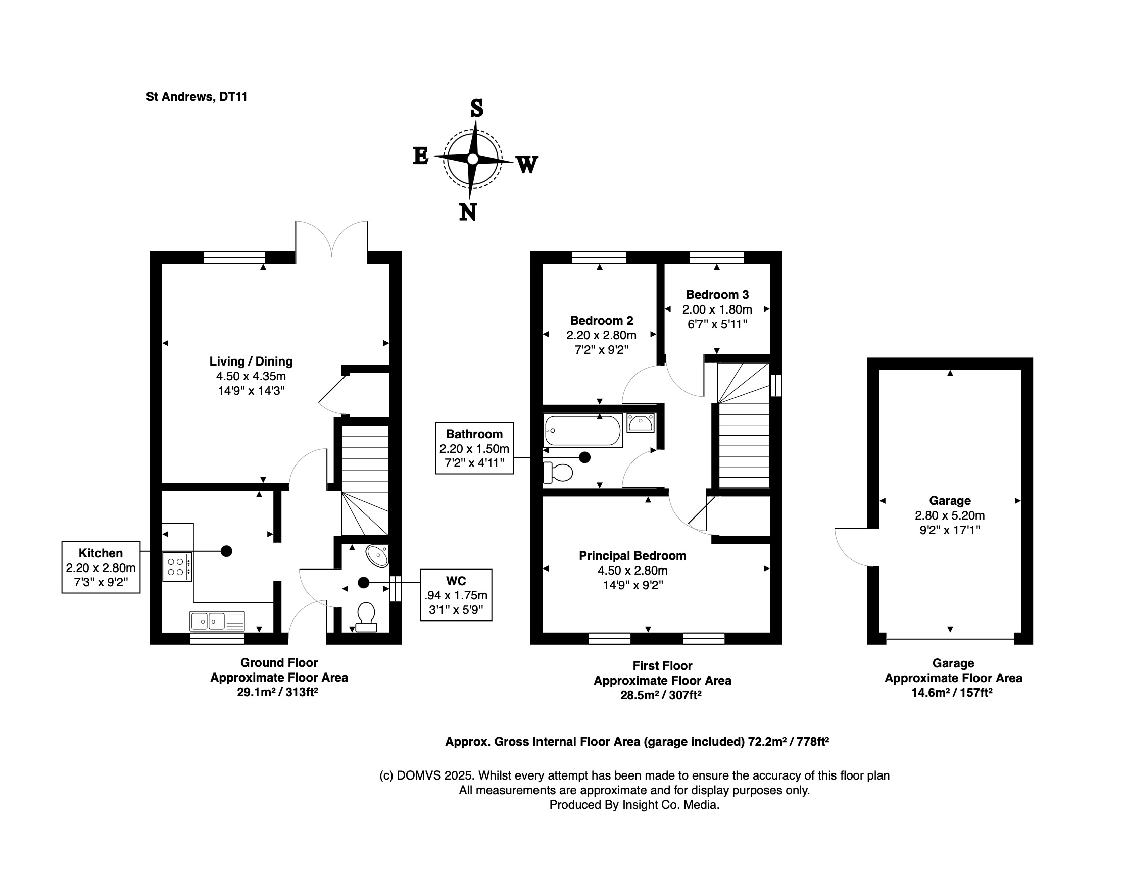 Floorplan for Milborne St Andrew, Blandford Forum, Dorset