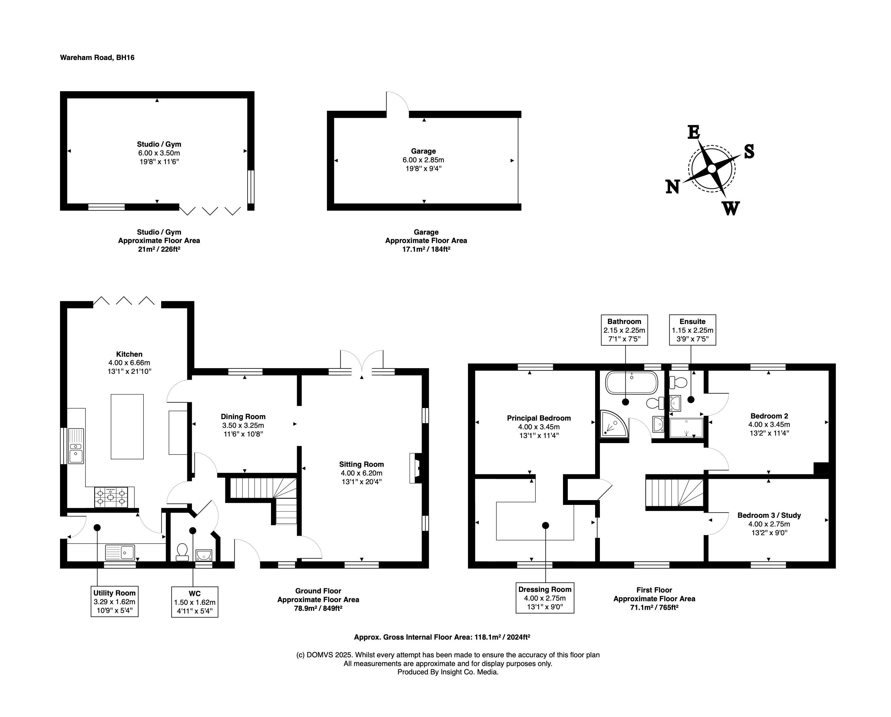 Floorplan for Lytchett Matravers, Poole, Dorset