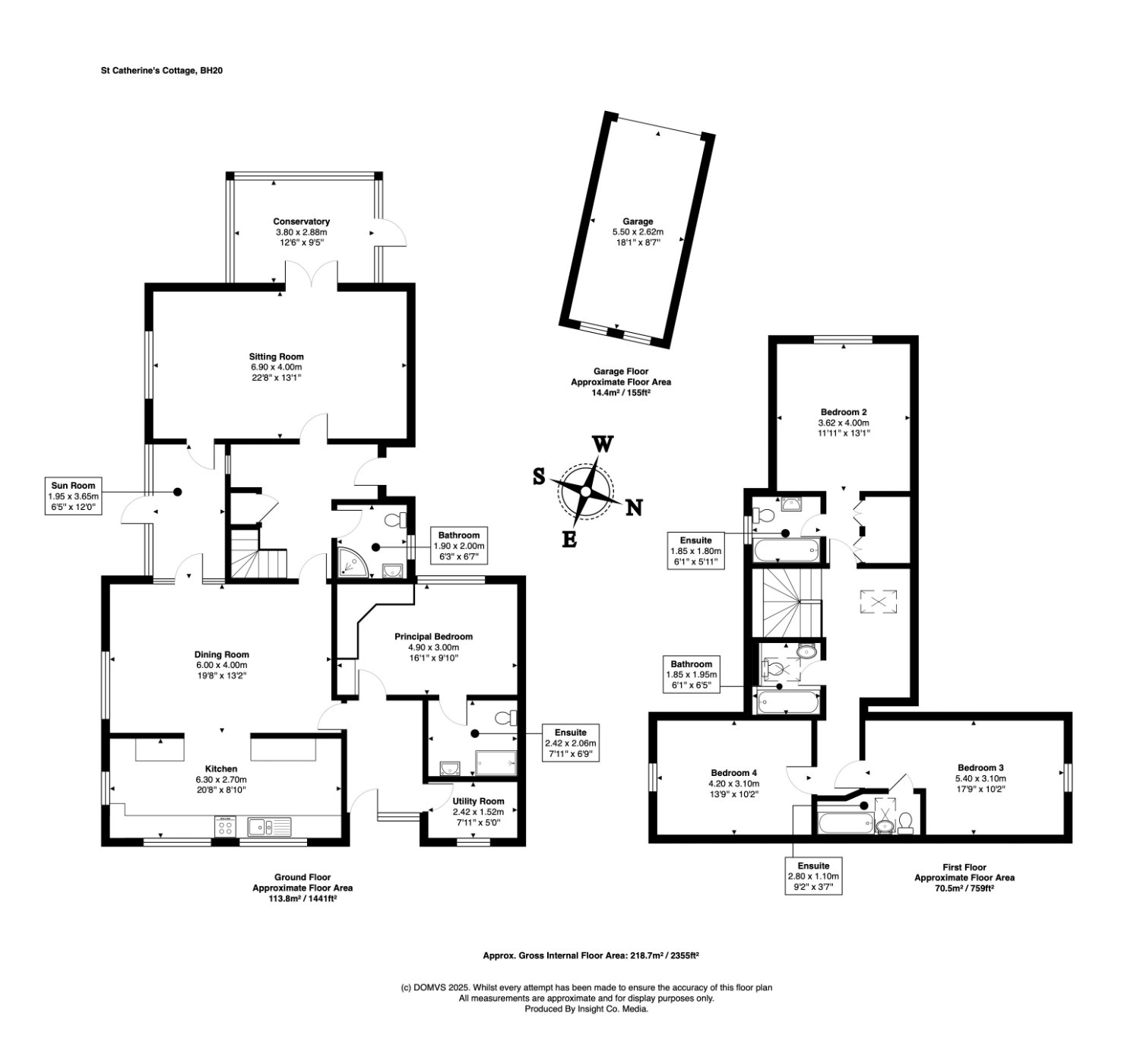 Floorplan for Milton Abbas, Dorset