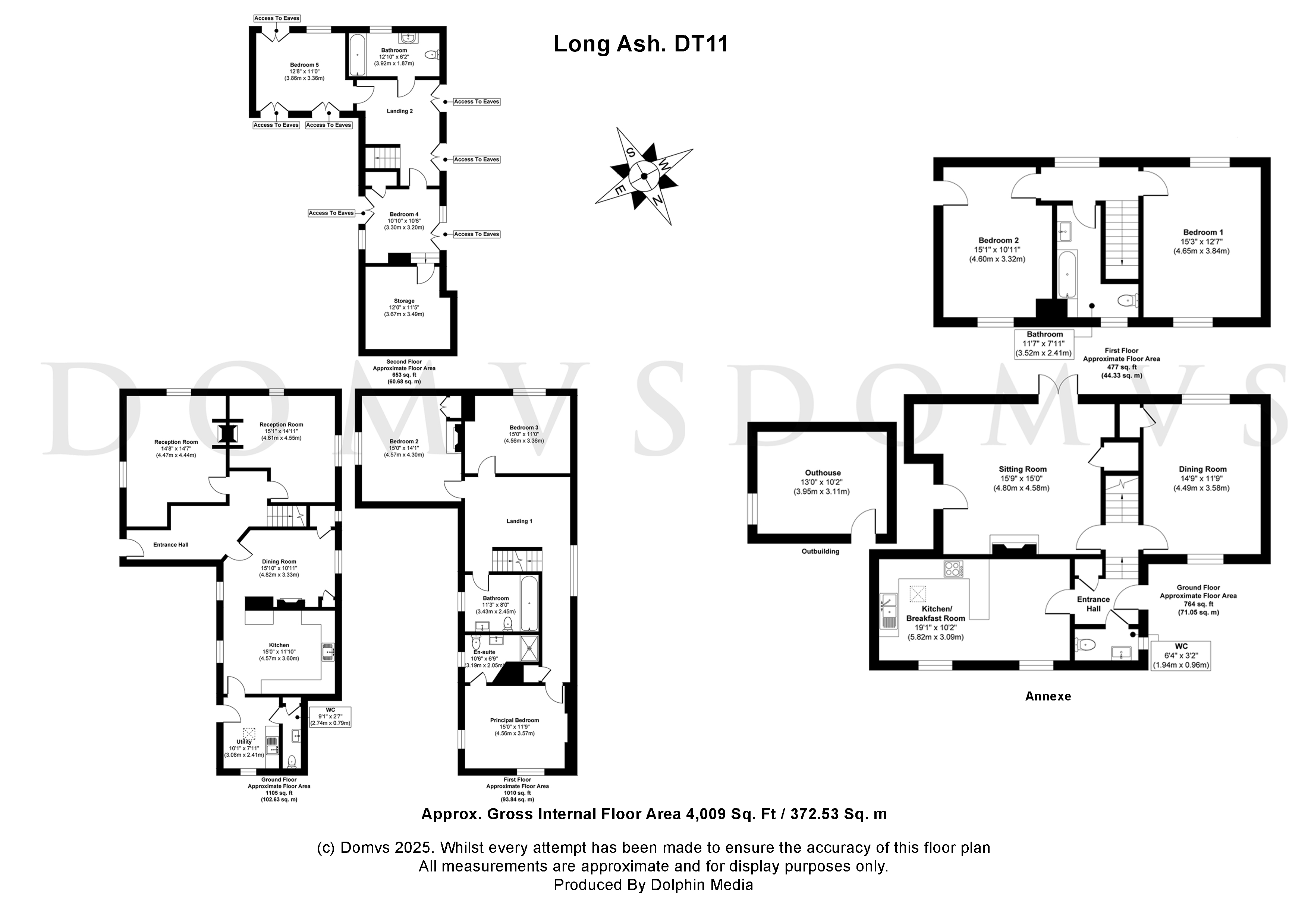 Floorplan for Milton Abbas, Dorset