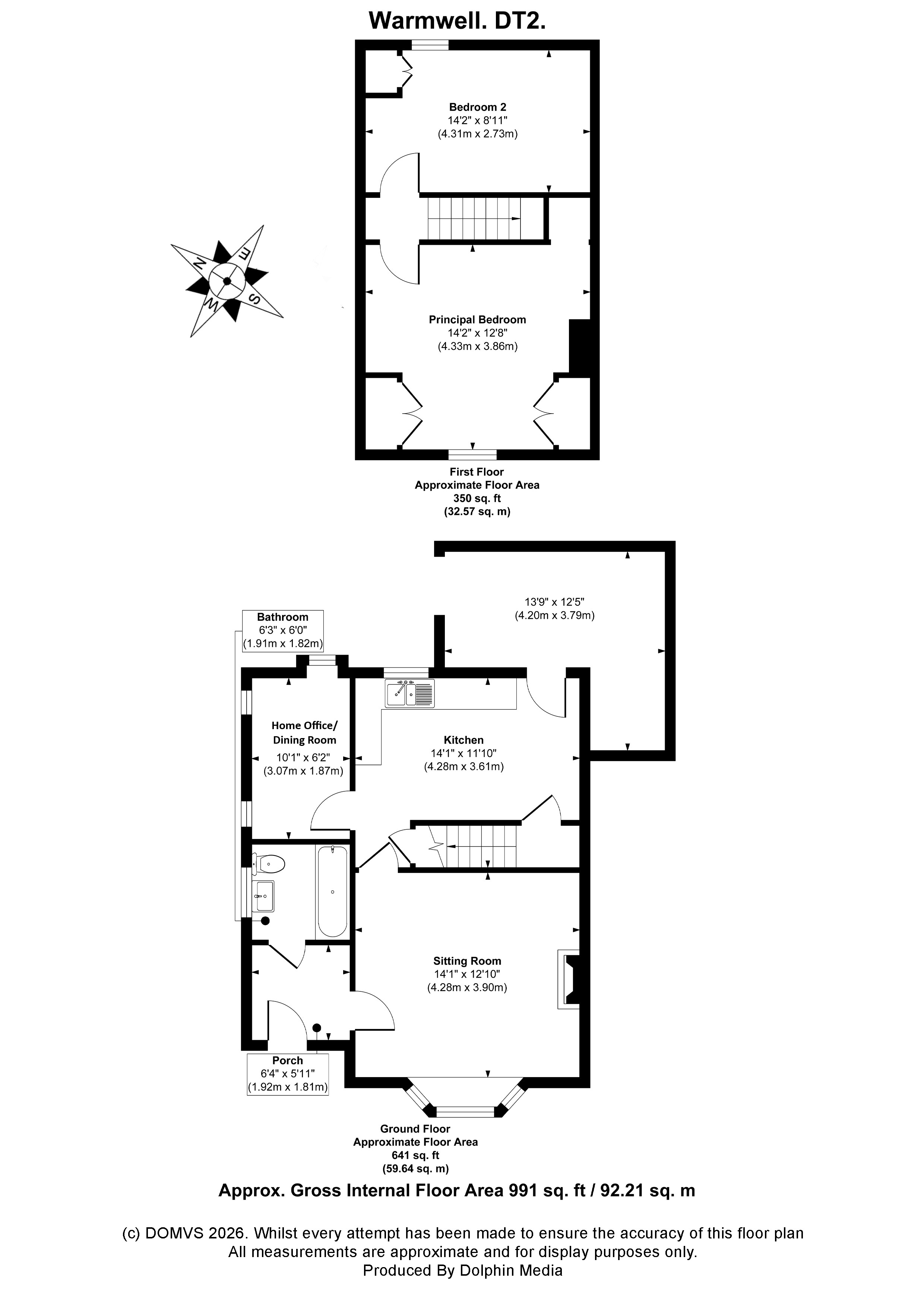 Floorplan for Warmwell, Dorchester, Dorset