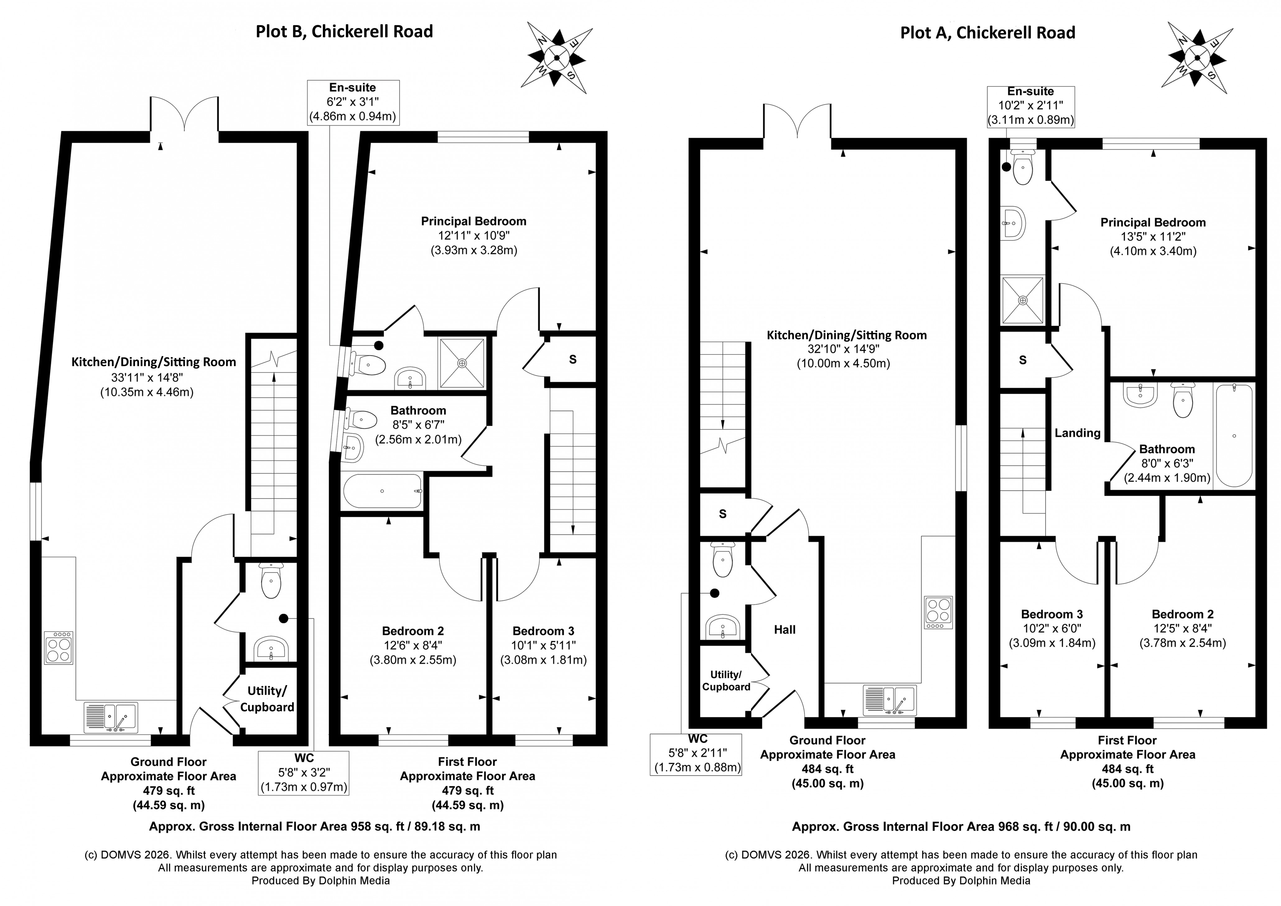 Floorplan for Chickerell, Weymouth, Dorset