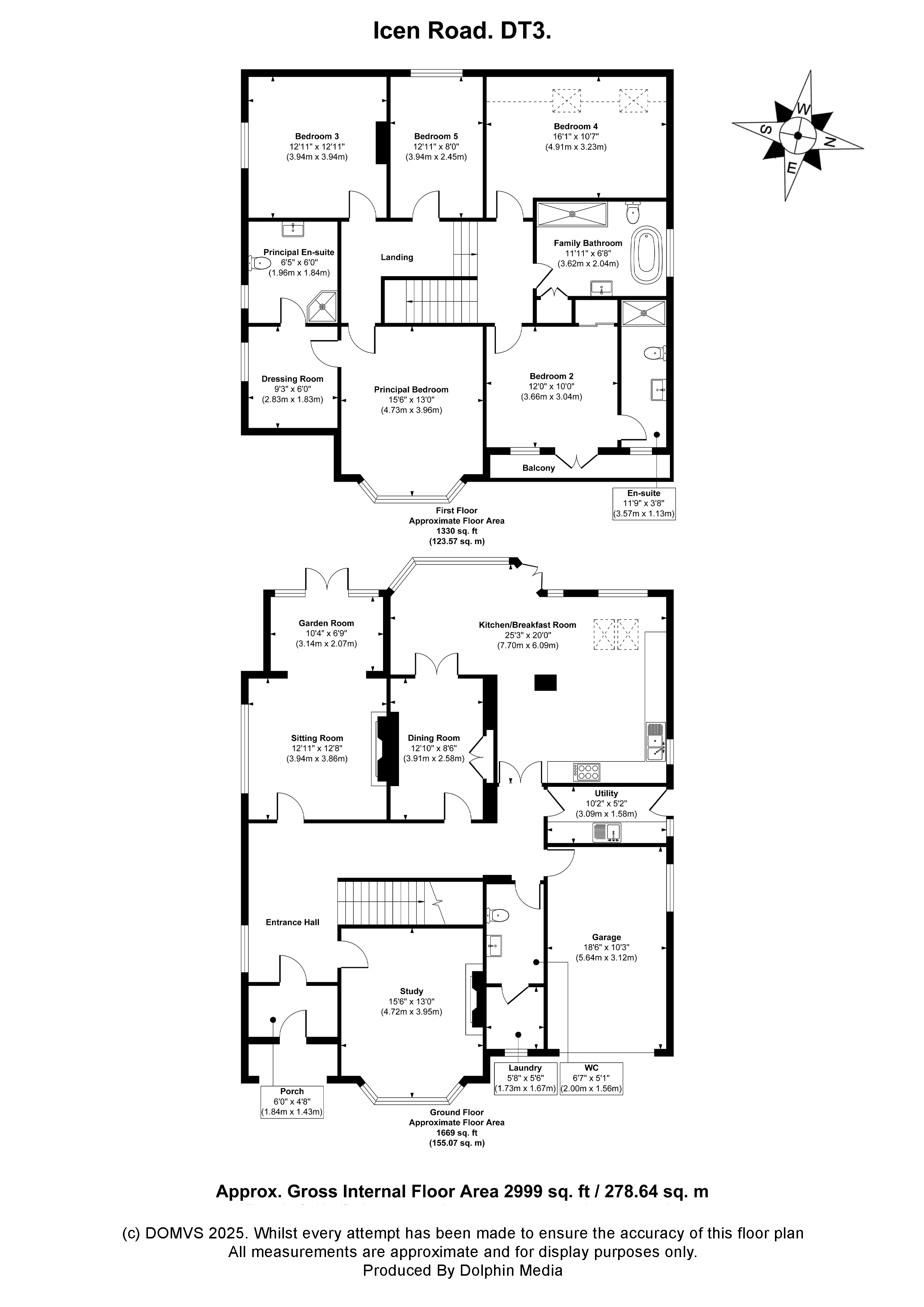 Floorplan for Weymouth, Dorset