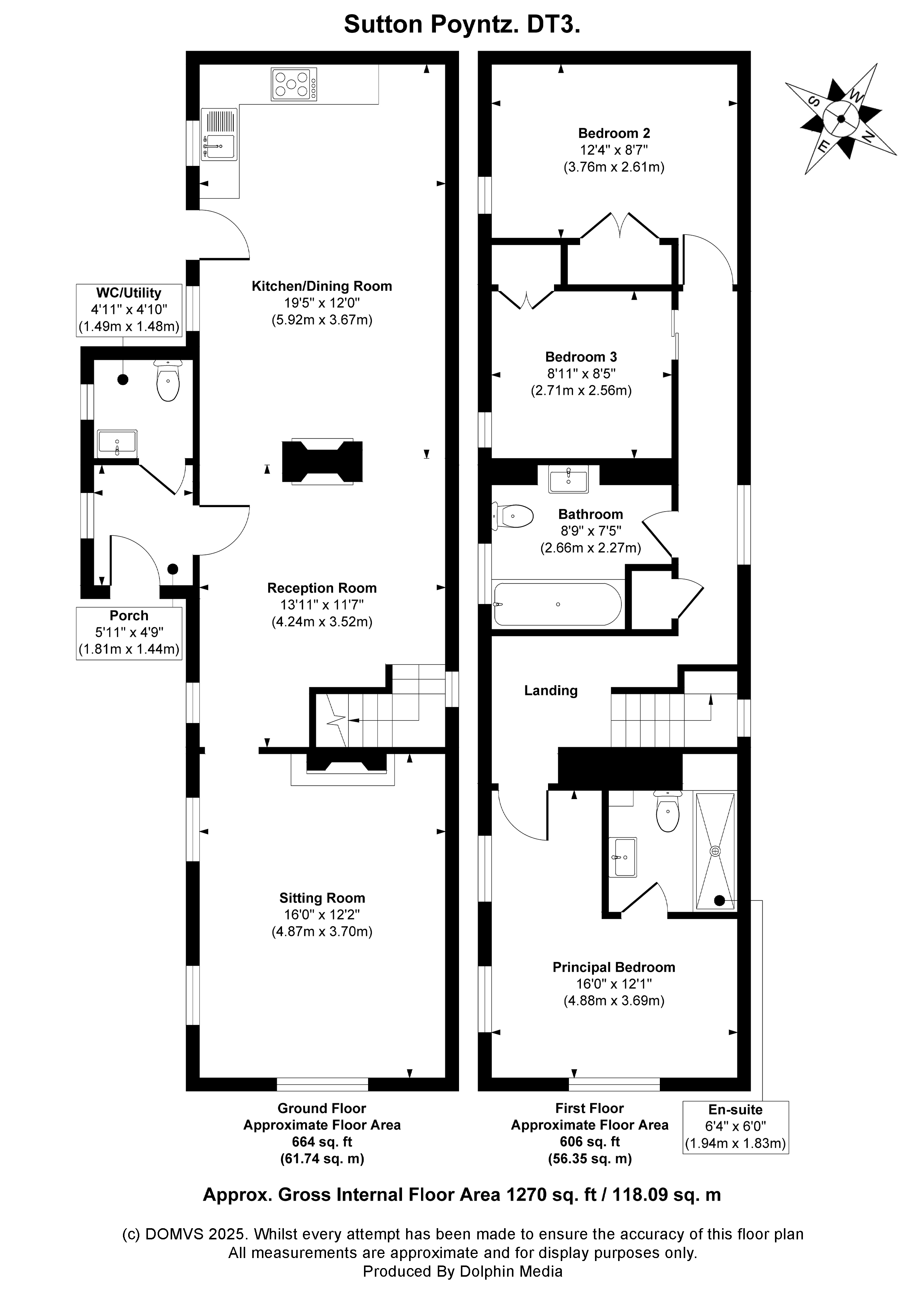 Floorplan for Sutton Poyntz, Dorset