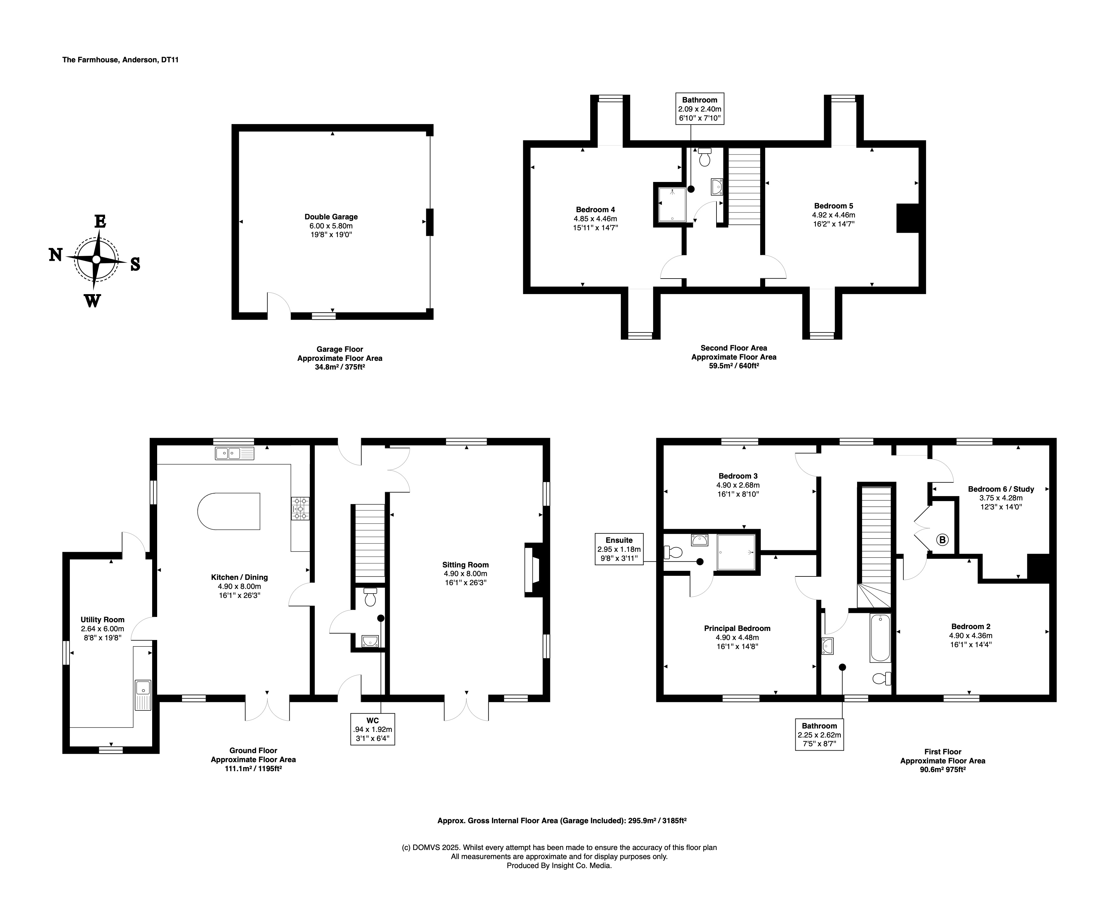 Floorplan for Winterborne Anderson, Blandford Forum, Dorset