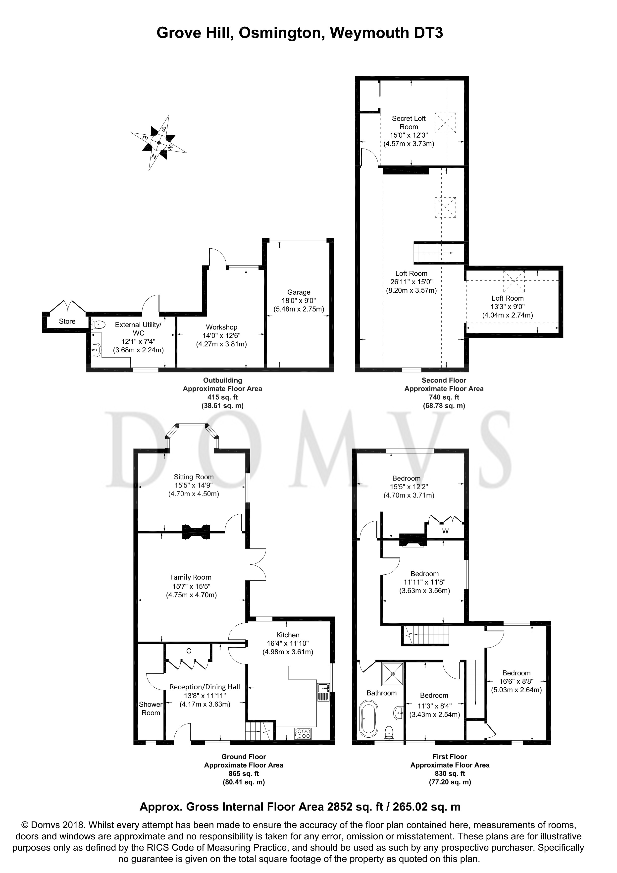 Floorplan for Osmington, Dorset