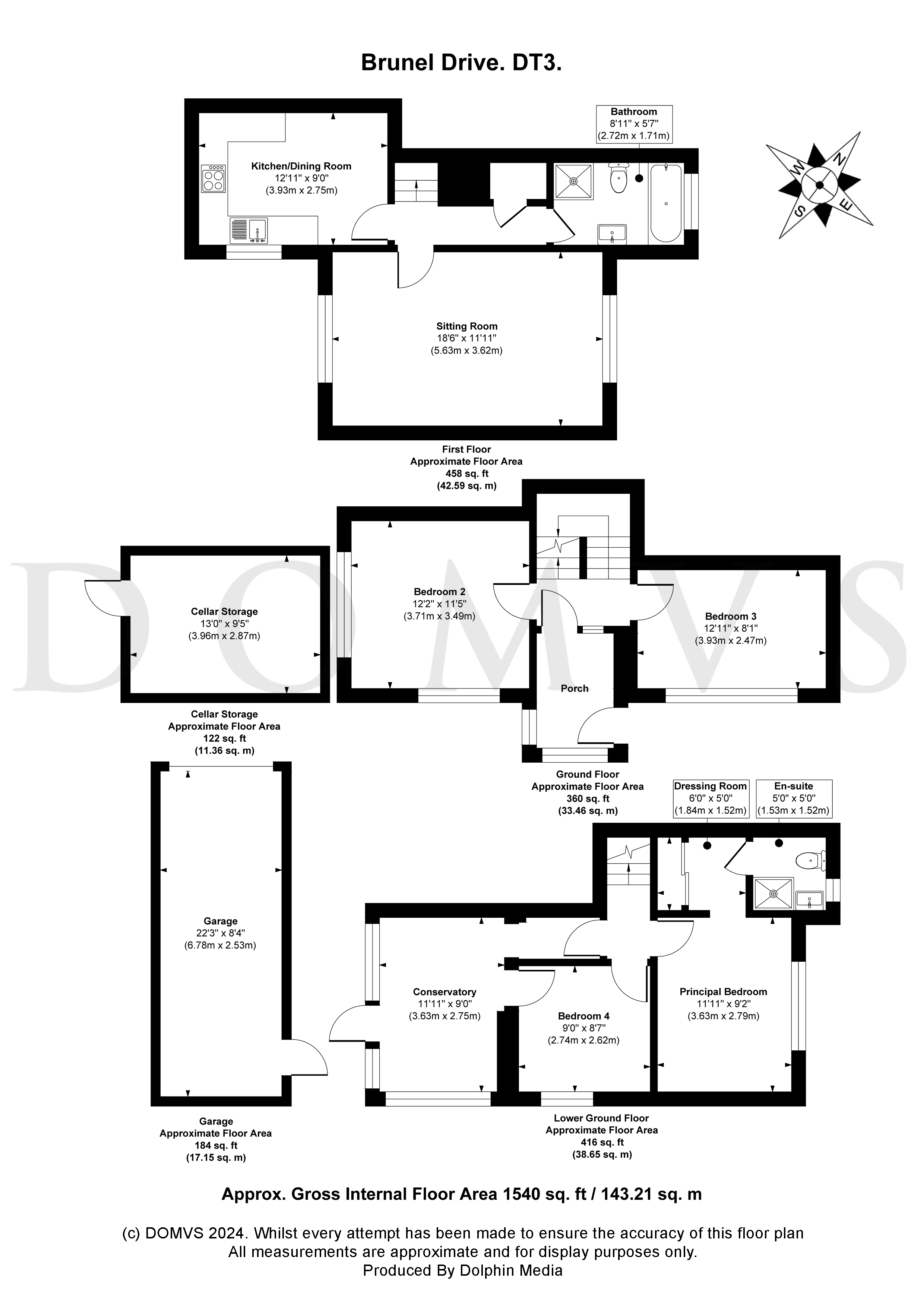 Floorplan for Preston, Weymouth, Dorset