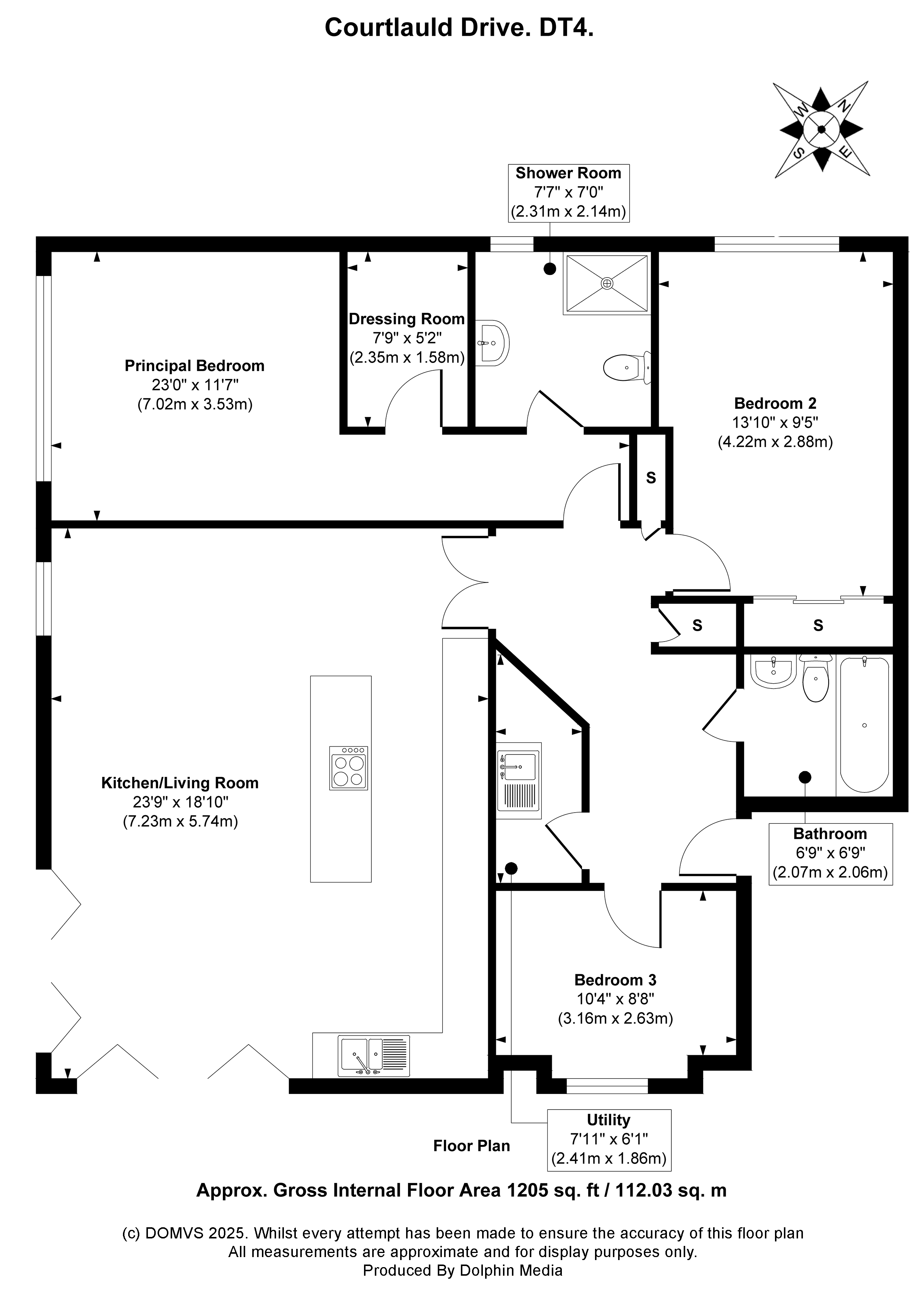 Floorplan for Weymouth, Dorset