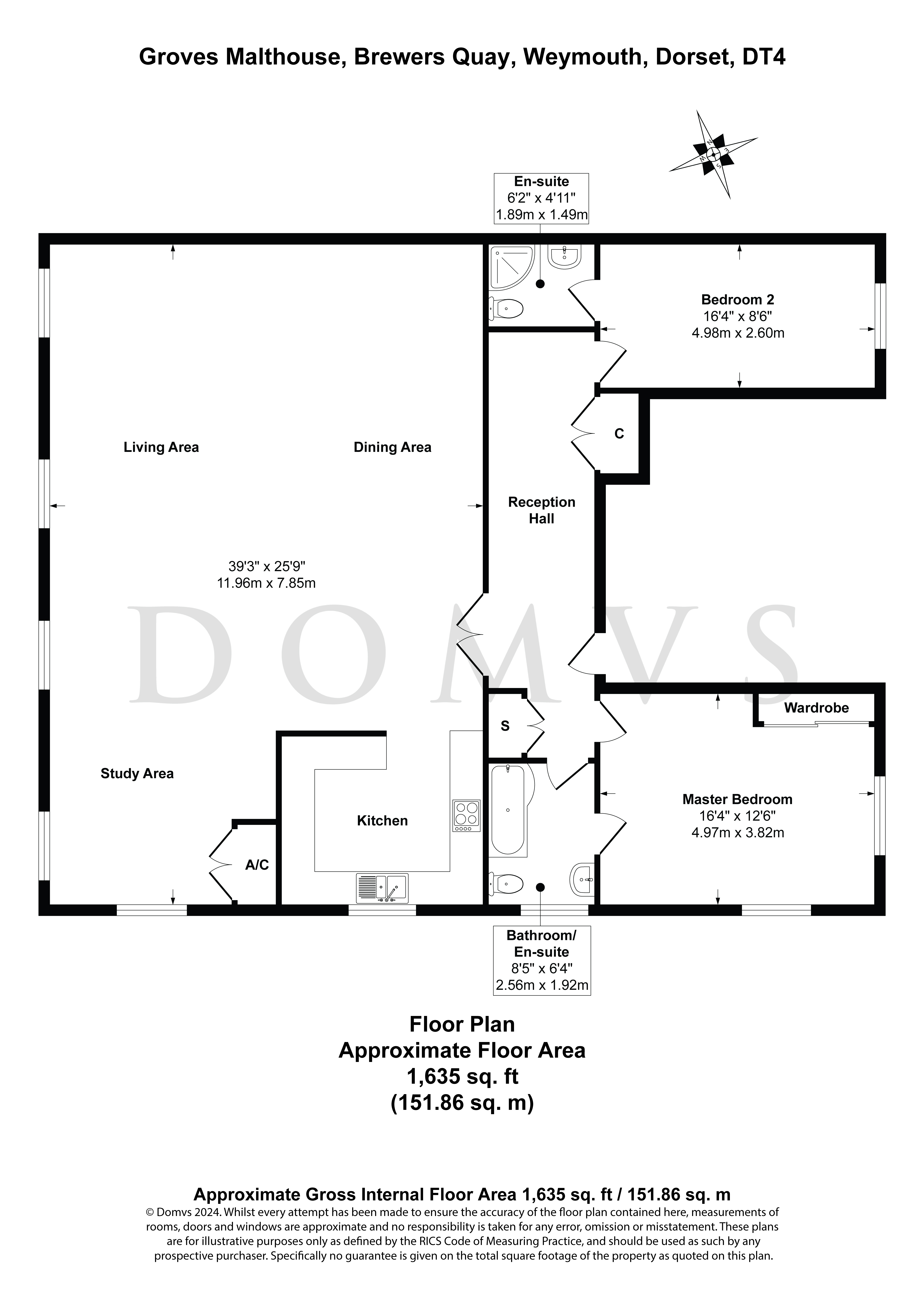 Floorplan for Weymouth, Dorset