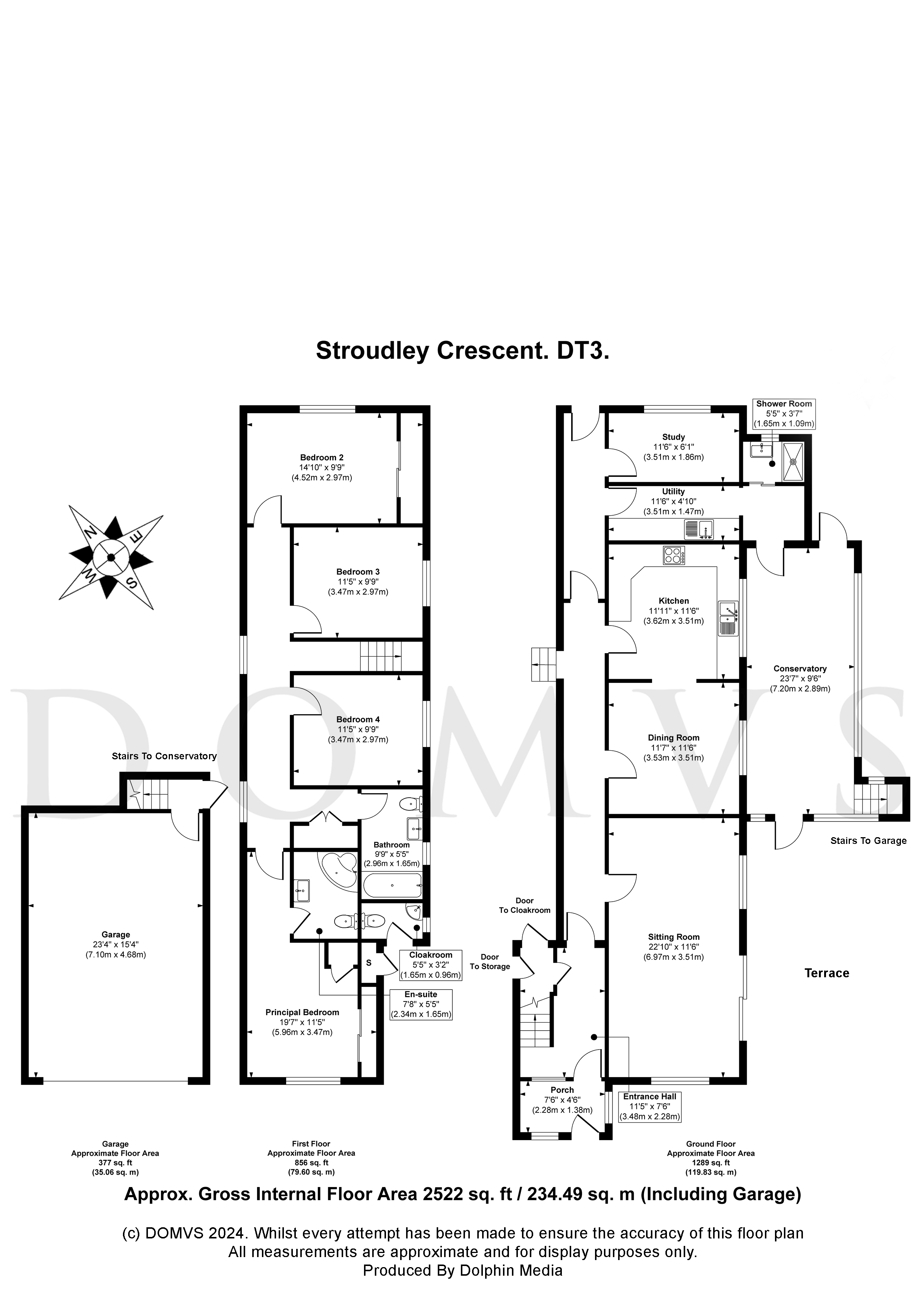 Floorplan for Preston, Dorset