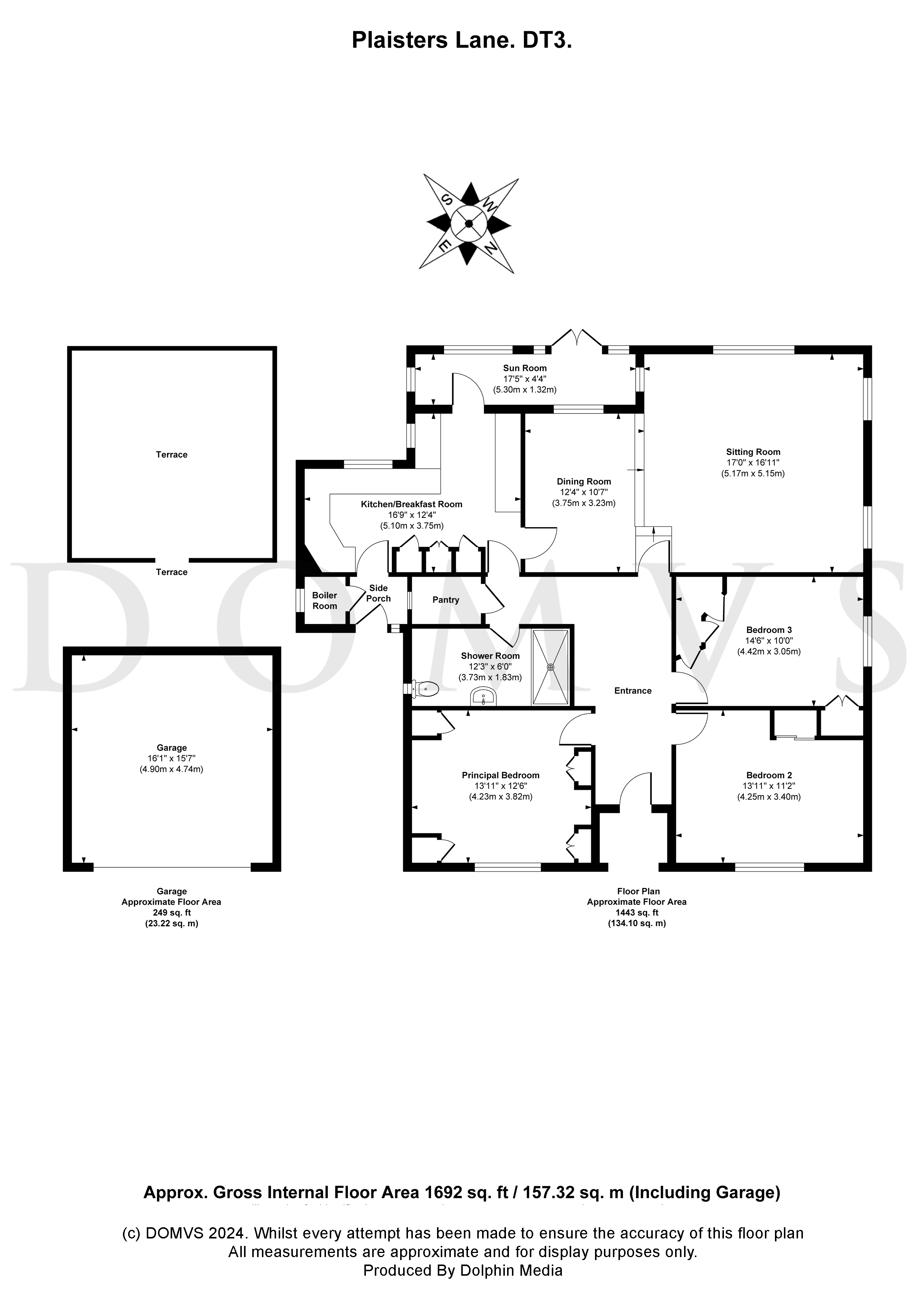 Floorplan for Sutton Poyntz, Dorset