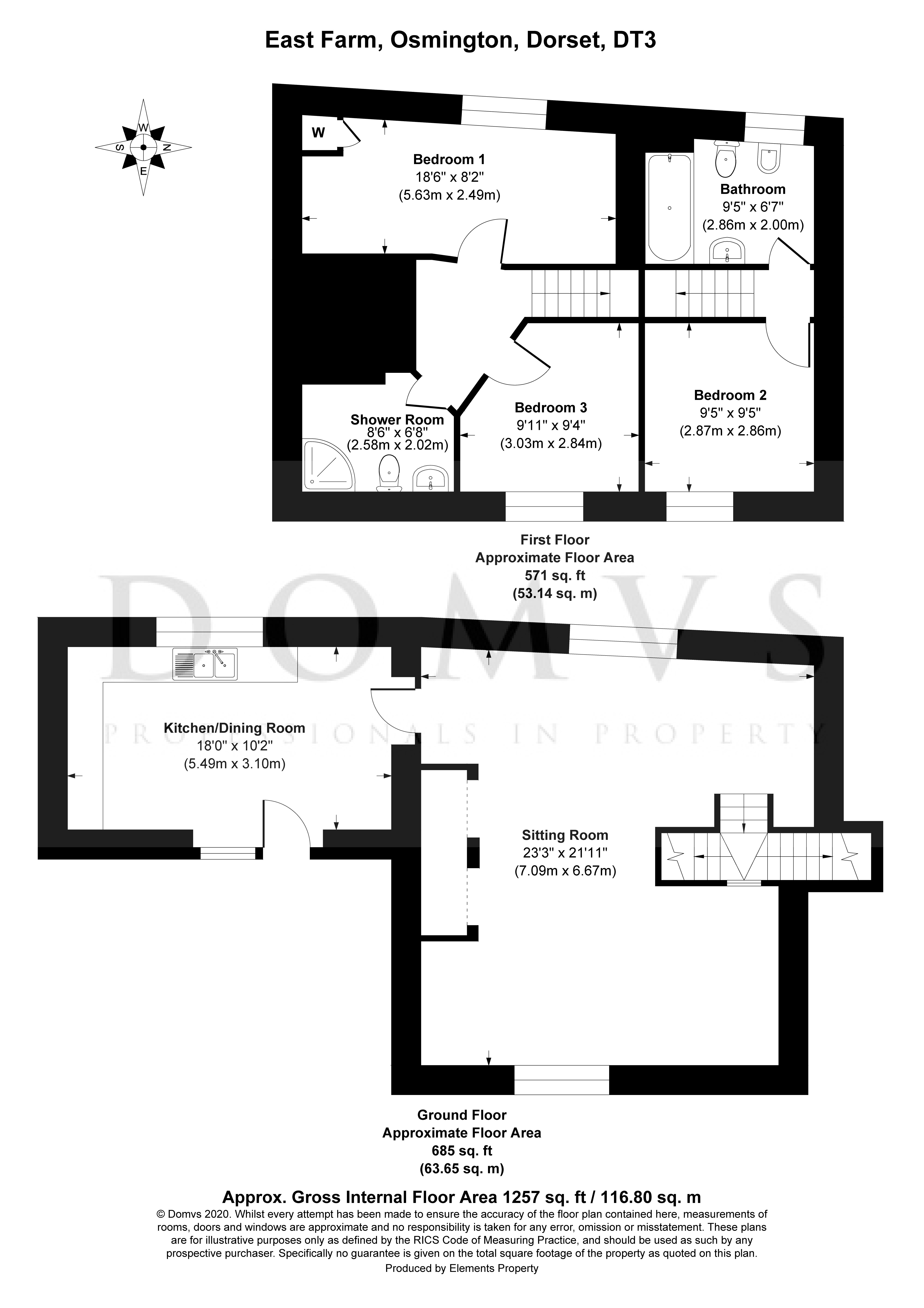 Floorplan for Osmington, Weymouth, Dorset