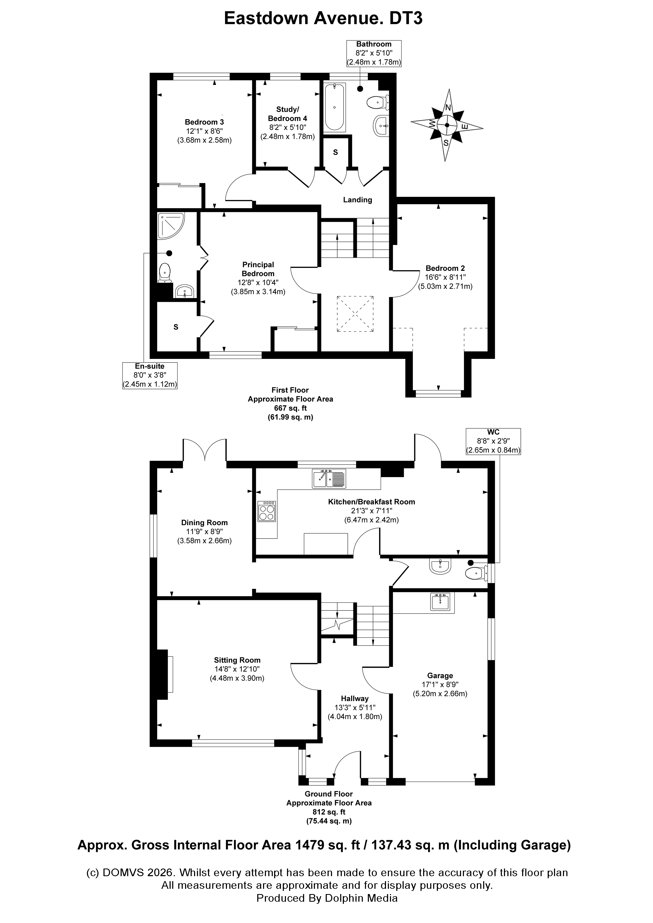 Floorplan for Weymouth, Dorset