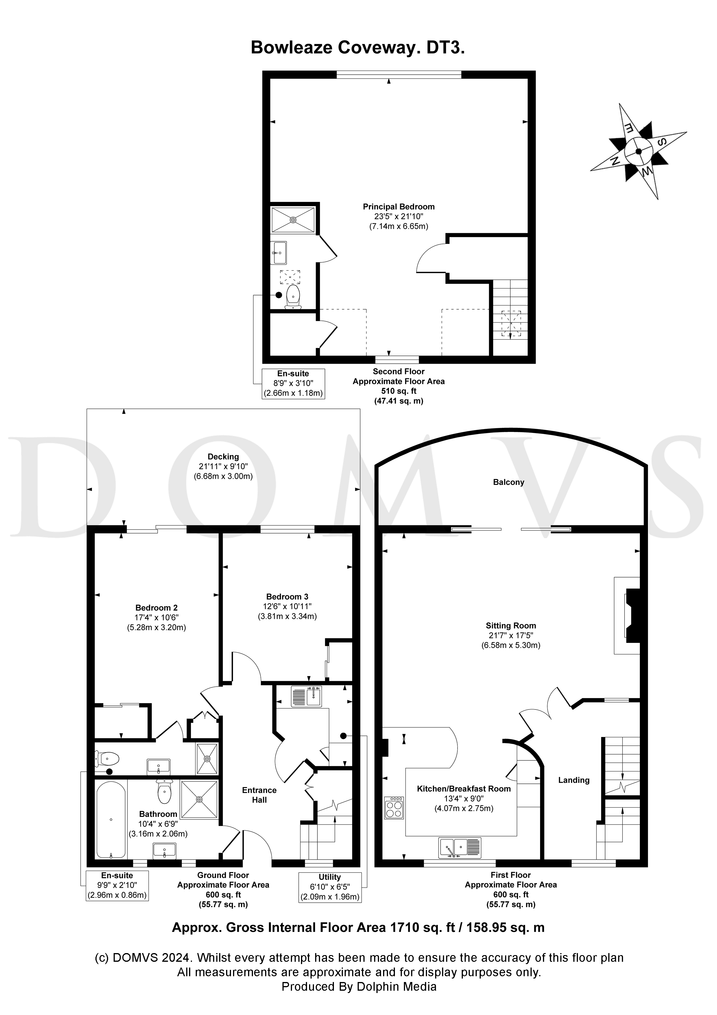 Floorplan for Preston, Dorset