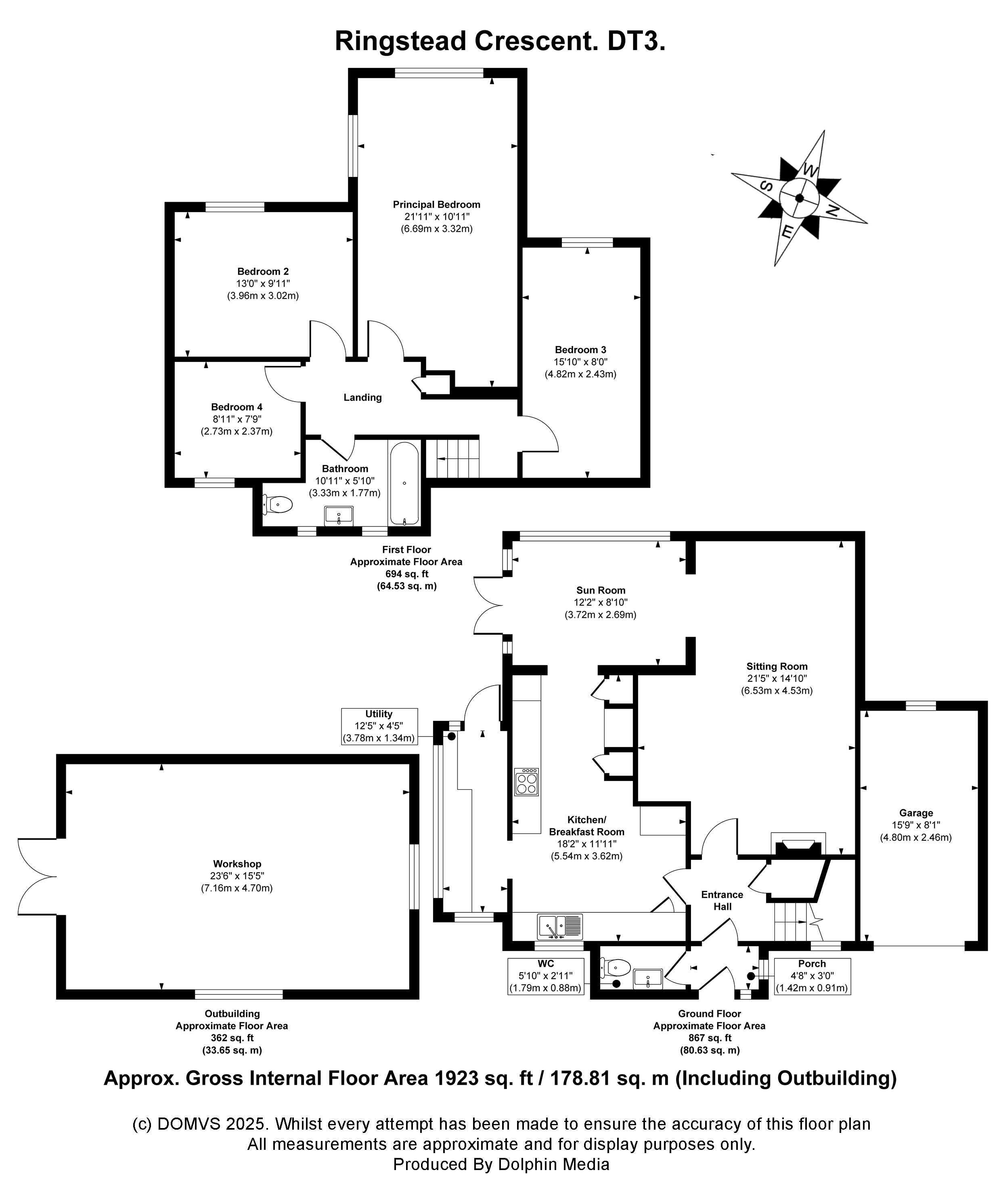 Floorplan for Weymouth, Dorset