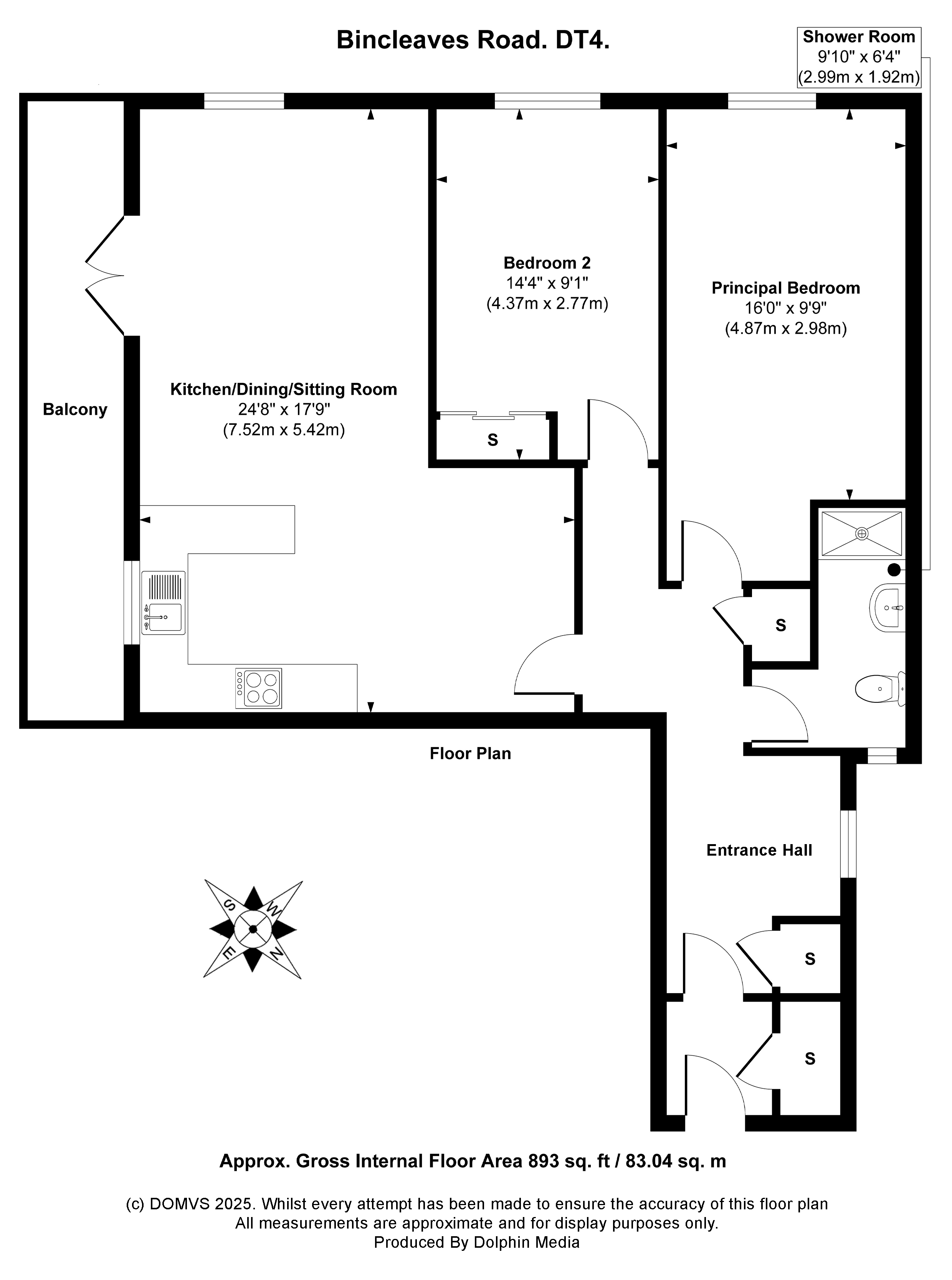 Floorplan for Weymouth, Dorset