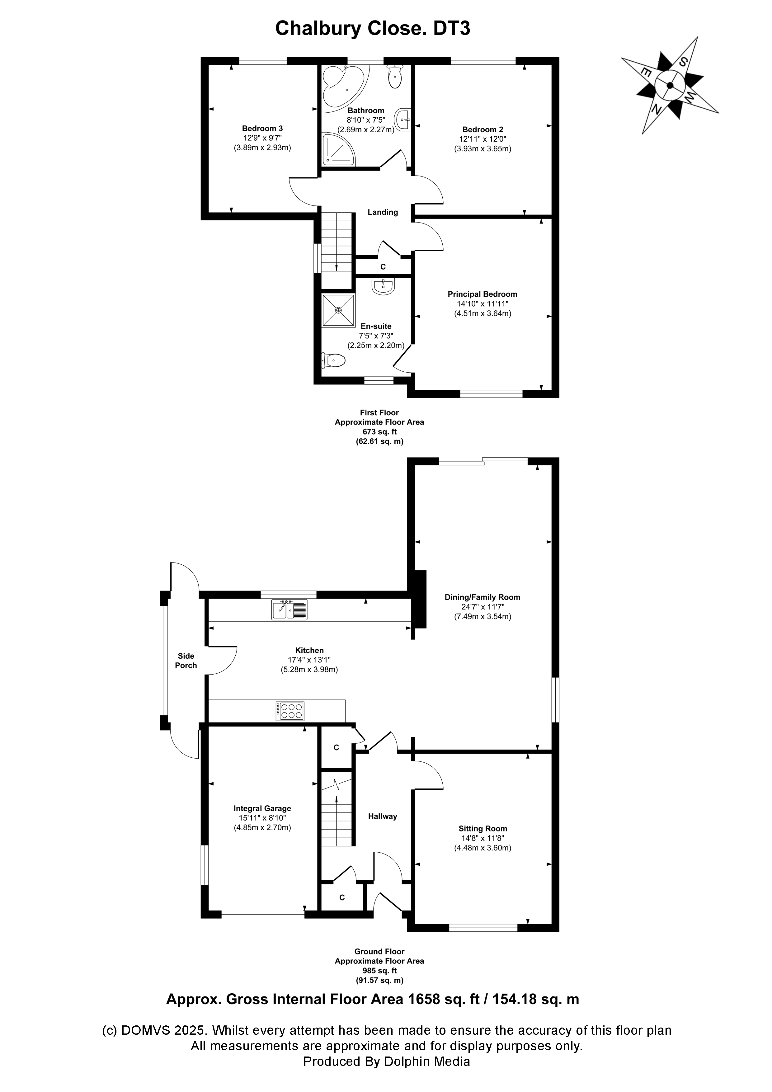 Floorplan for Weymouth, Dorset