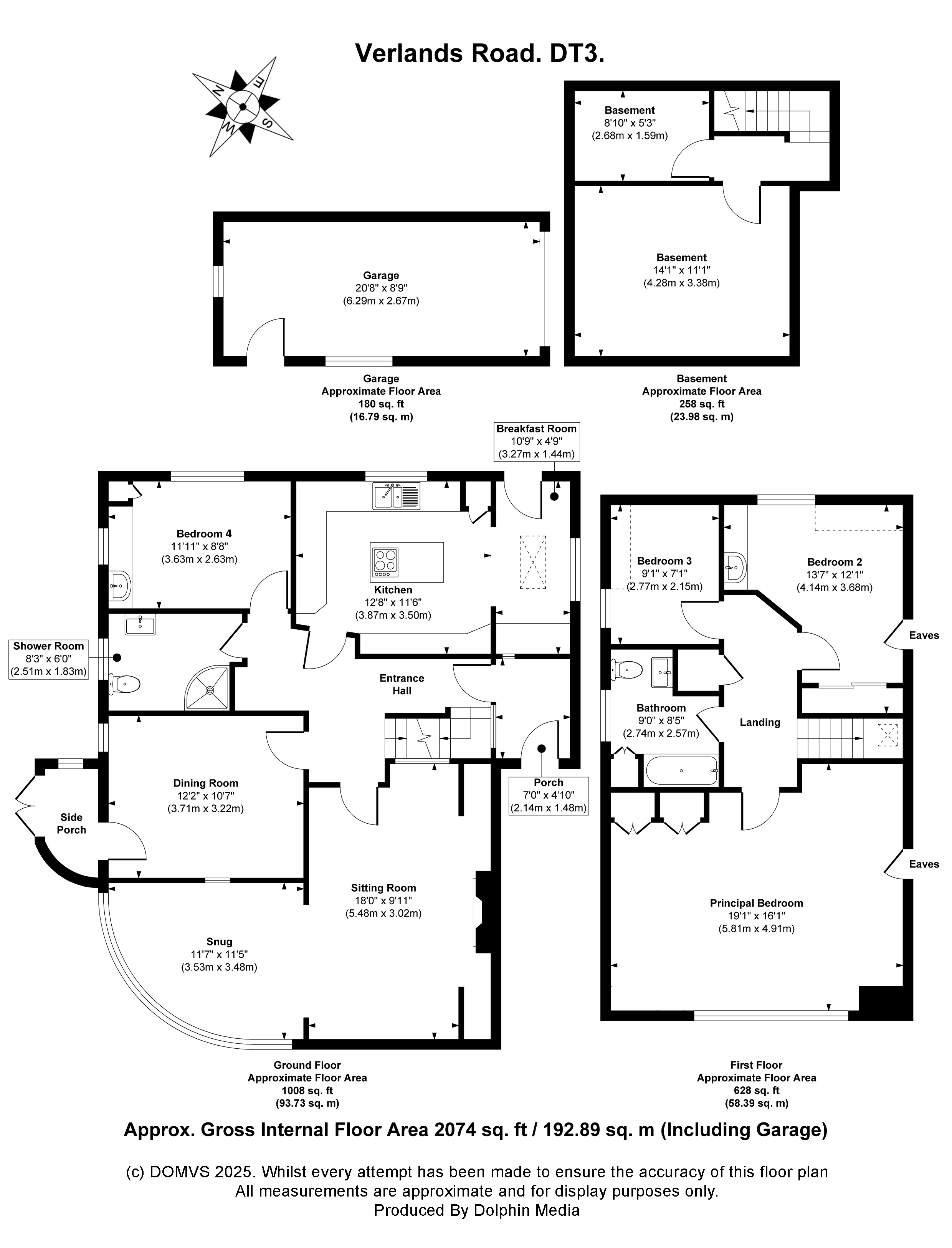 Floorplan for Preston, Weymouth, Dorset