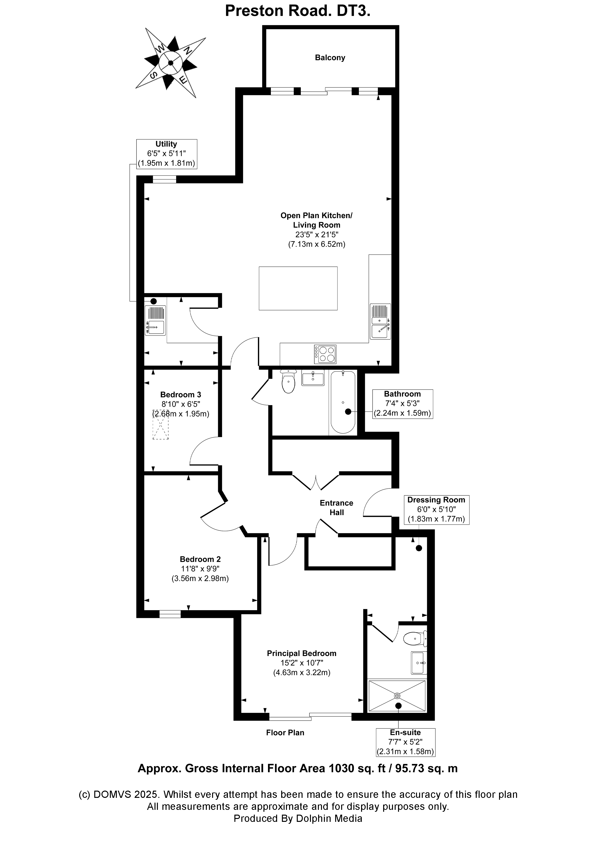 Floorplan for Preston Road, Weymouth, Dorset