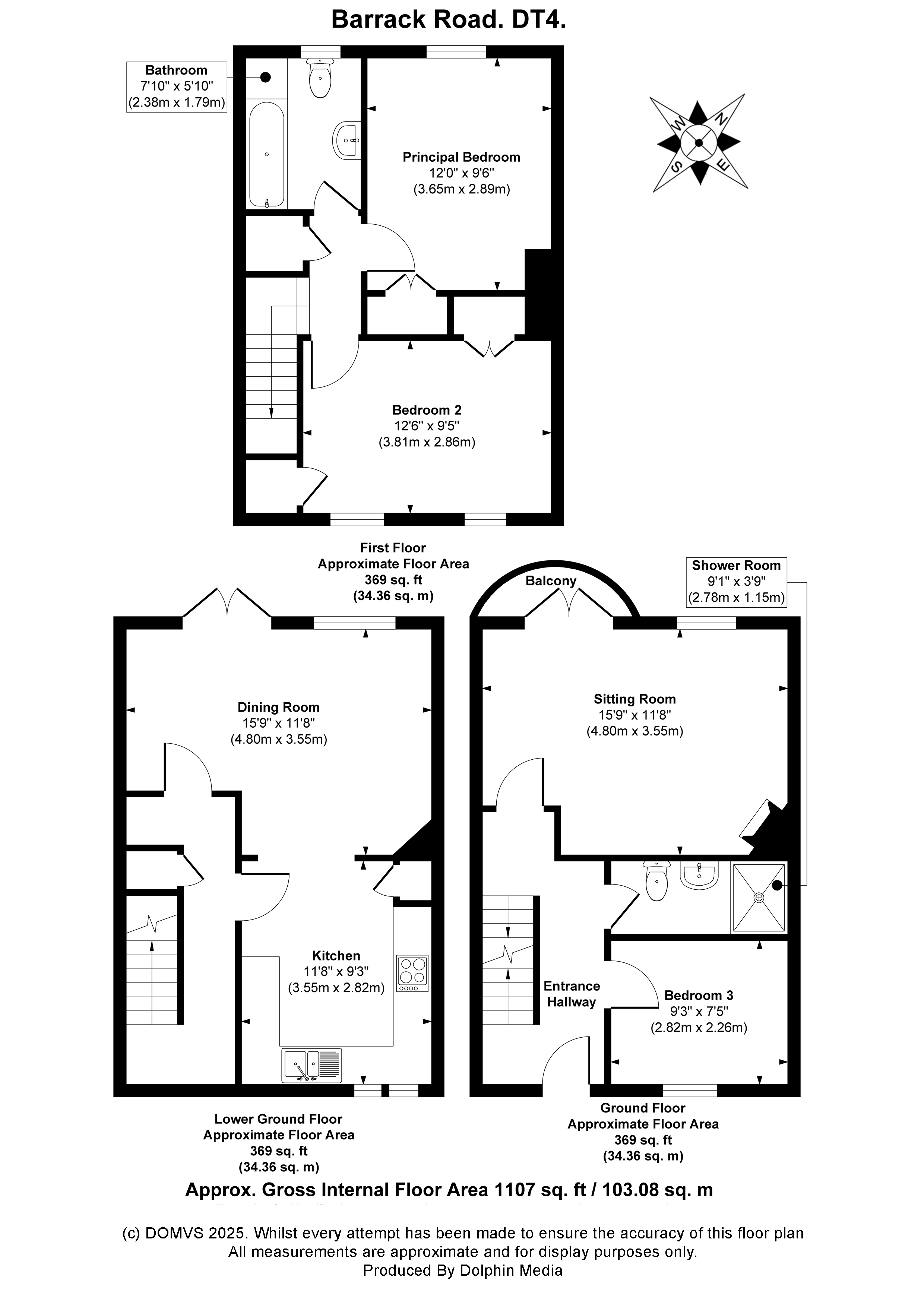 Floorplan for Weymouth, Dorset